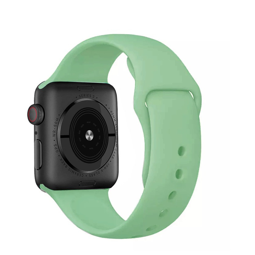 Image of Changee - Apple Watch (45/44/42 mm) Silikon Sport Armband (Grösse S/M) - Mint bei Apfelkiste.ch