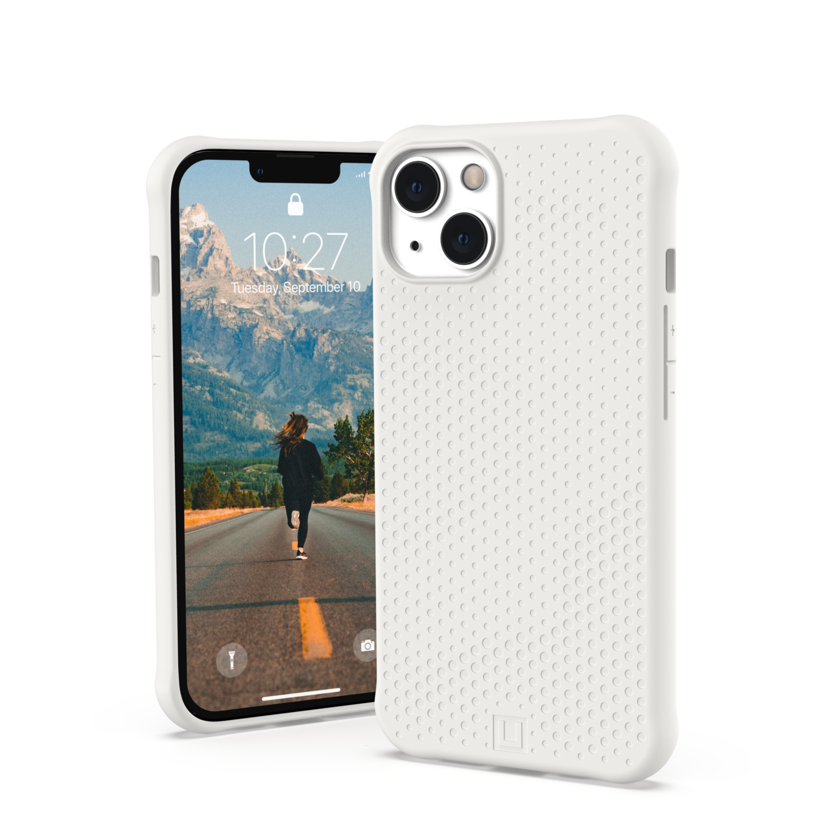 Image of UAG Urban Armor Gear [U] - iPhone 13 Antimikrobielle Hybrid Hardcase Schutzhülle Dot (11317V315858) - Marshmallow bei Apfelkiste.ch