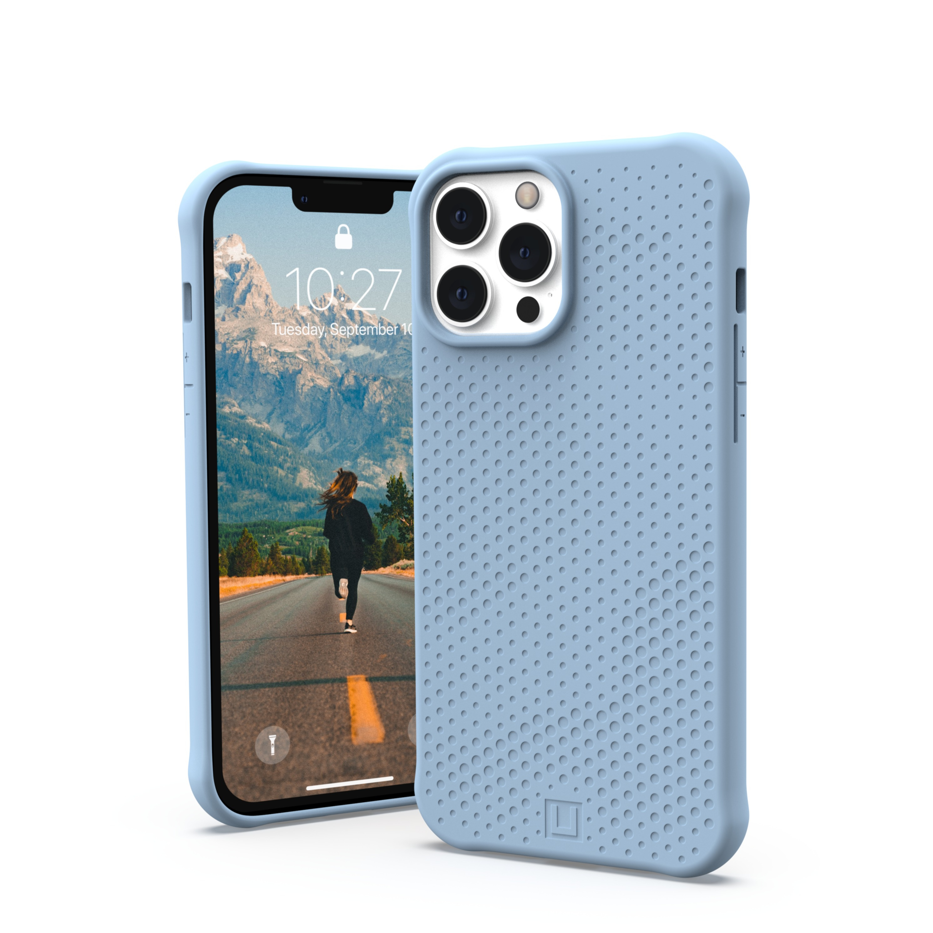Image of UAG Urban Armor Gear [U] - iPhone 13 Pro Max Antimikrobielle Hybrid Hardcase Schutzhülle Dot (11316V315858) - Cerulean bei Apfelkiste.ch