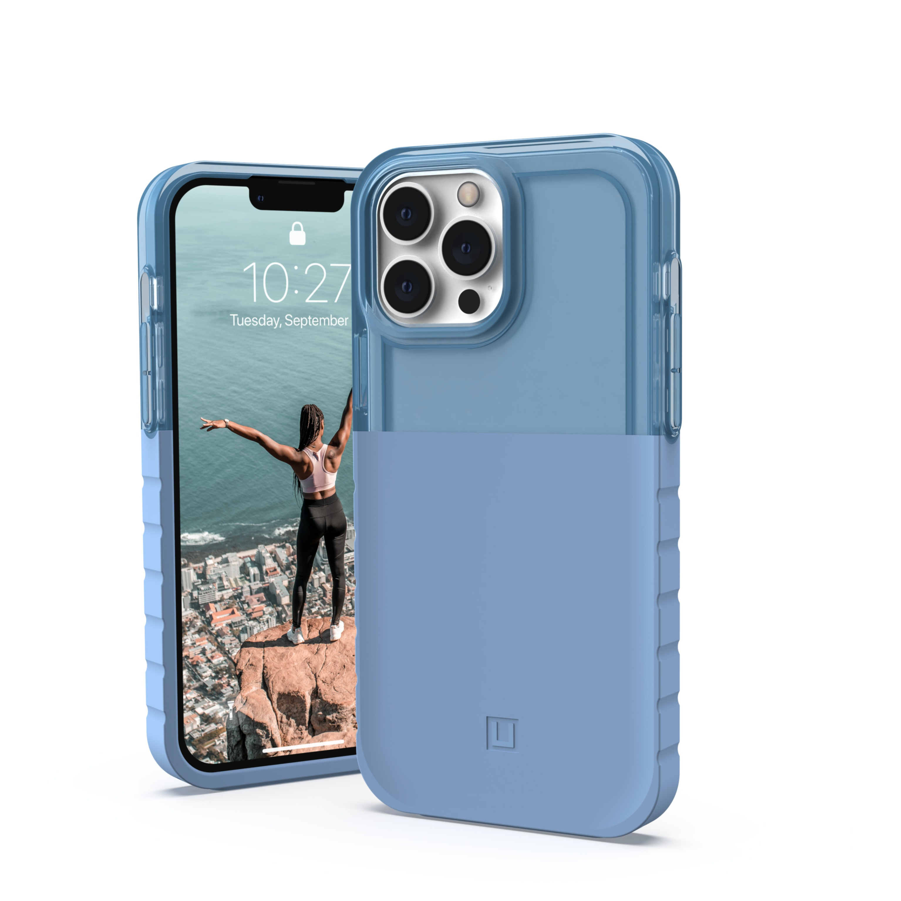 Image of UAG Urban Armor Gear [U] - iPhone 13 Pro Max Antimikrobielle Hybrid Silikon Schutzhülle Tri-Mold Dip Design (11316U315858) - Cerulean bei Apfelkiste.ch