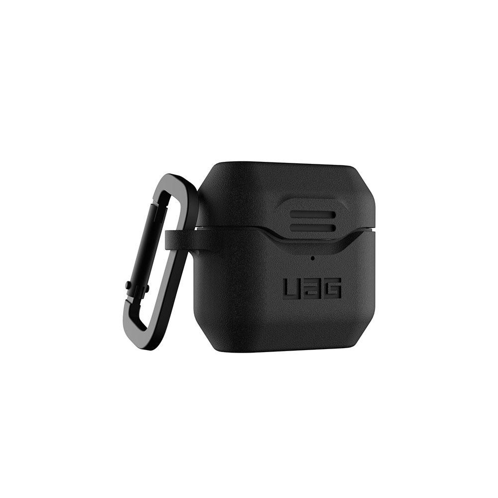 Image of UAG Urban Armor Gear - AirPods (3. Generation) Silikon Case V2 Schutzhülle mit Karabinerhaken (10292K114040) - Schwarz bei Apfelkiste.ch