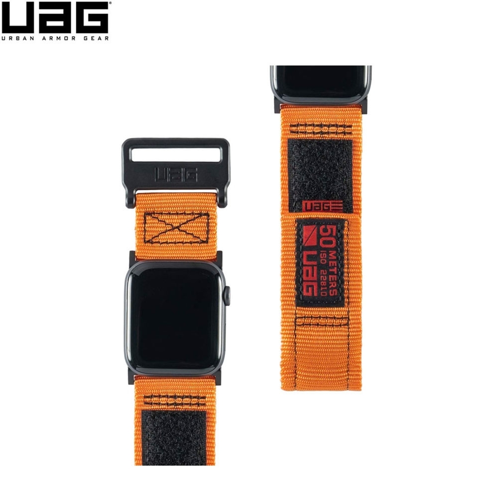 UAG Urban Armor Gear - Apple Watch (38 mm / 40 mm) Active Strap Nylon Klettverschluss Armband (19149A114097) - Orange