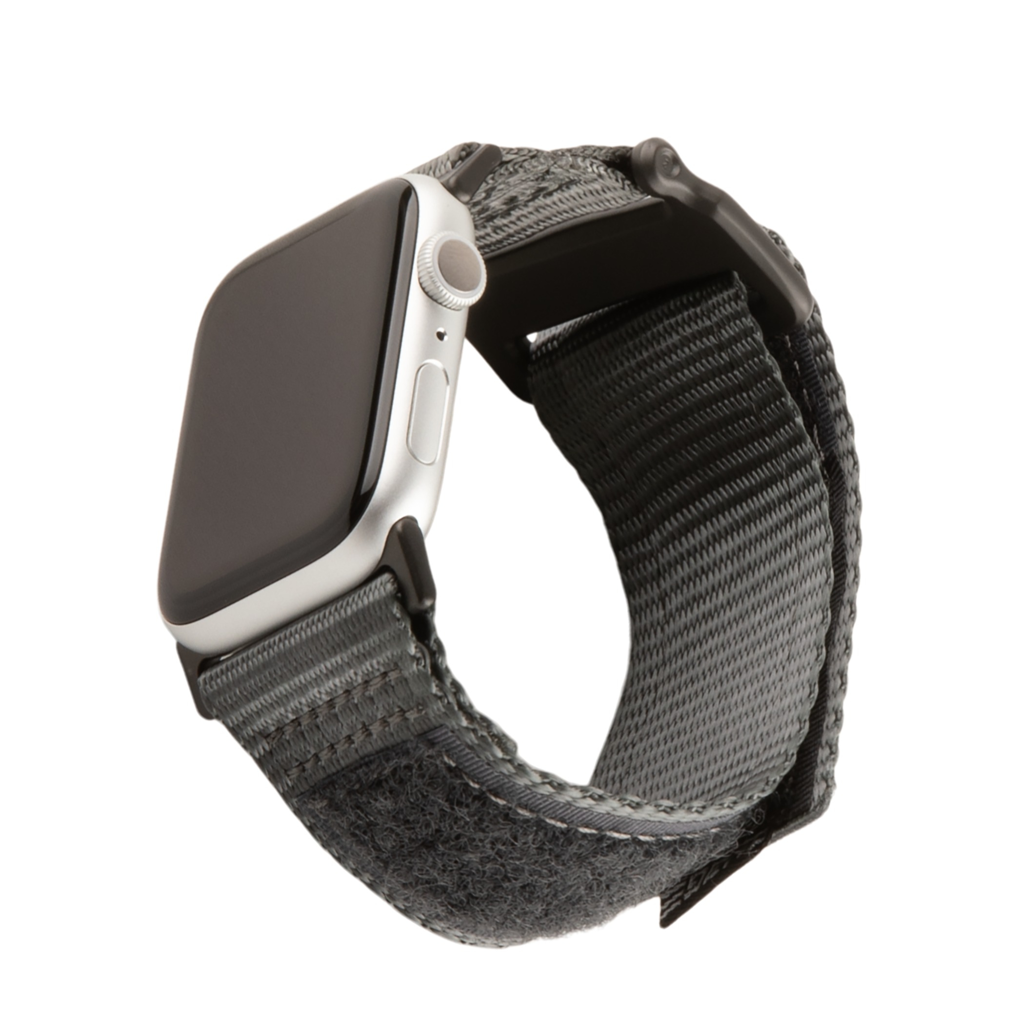 Image of UAG Urban Armor Gear - Apple Watch (45/44/42 mm) Active Strap Nylon Klettverschluss Armband (191489113232) - Grau / Schwarz bei Apfelkiste.ch