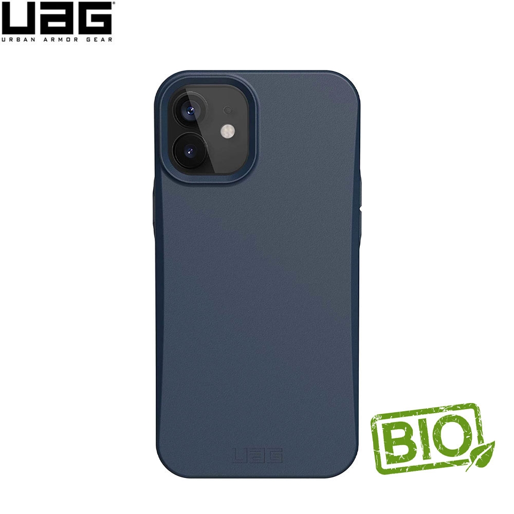 UAG Urban Armor Gear - iPhone 12 Mini Bio Gummi Schutzhülle Outback Eco Friendly Nachhaltig Kompostierbar (112345115555) - Blau (Mallard)