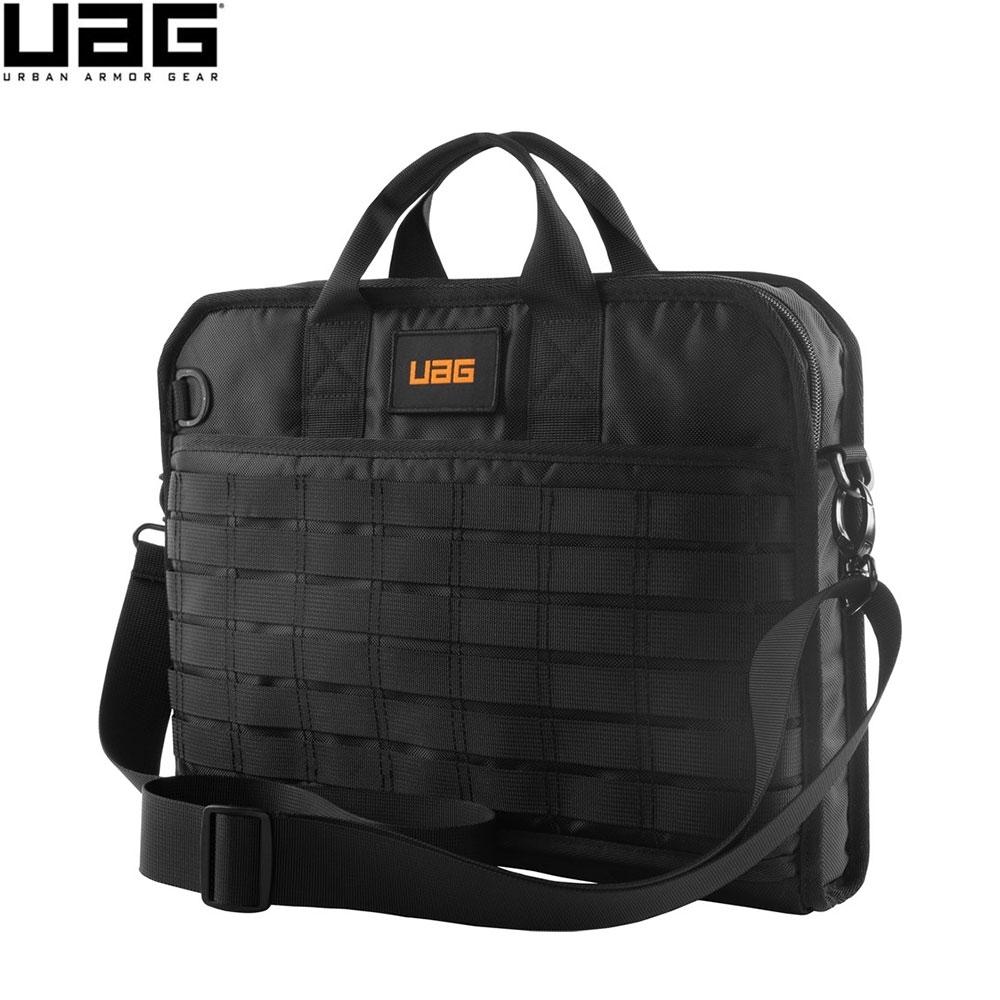 UAG - Tactical 15" Slim Brief Tasche Sleeve Hülle für MacBook / Notebooks + Schultergurt (982610114040) - Schwarz