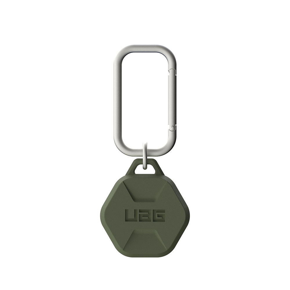 Image of UAG Urban Armor Gear - Apple AirTag Silikon Schutzhülle Scout + Karabinerhaken (163208117272) - Olive Drab bei Apfelkiste.ch