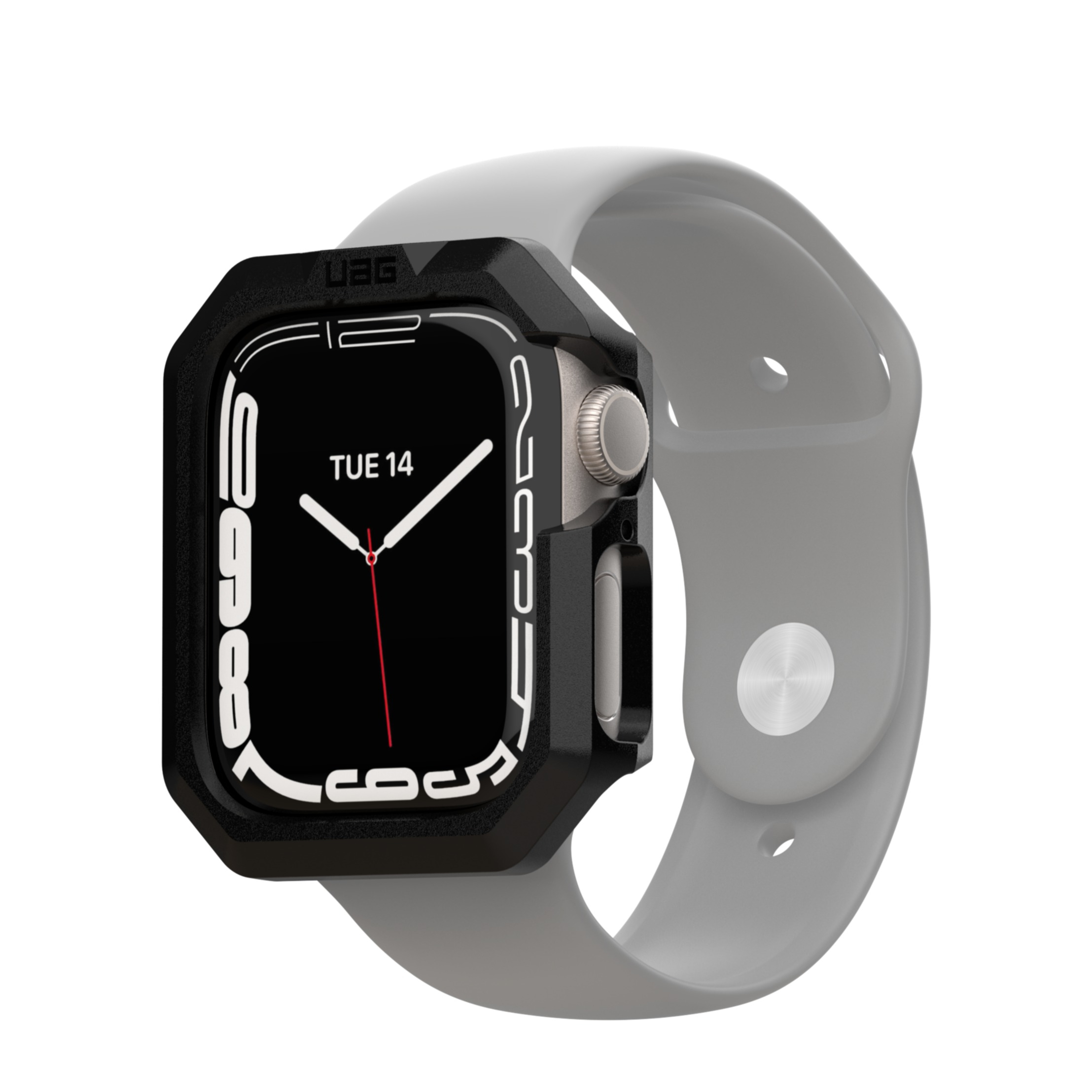 Image of UAG Urban Armor Gear - Apple Watch Series (41mm) Scout Hardcase Bumper Hülle (1A4001114040) - Schwarz bei Apfelkiste.ch