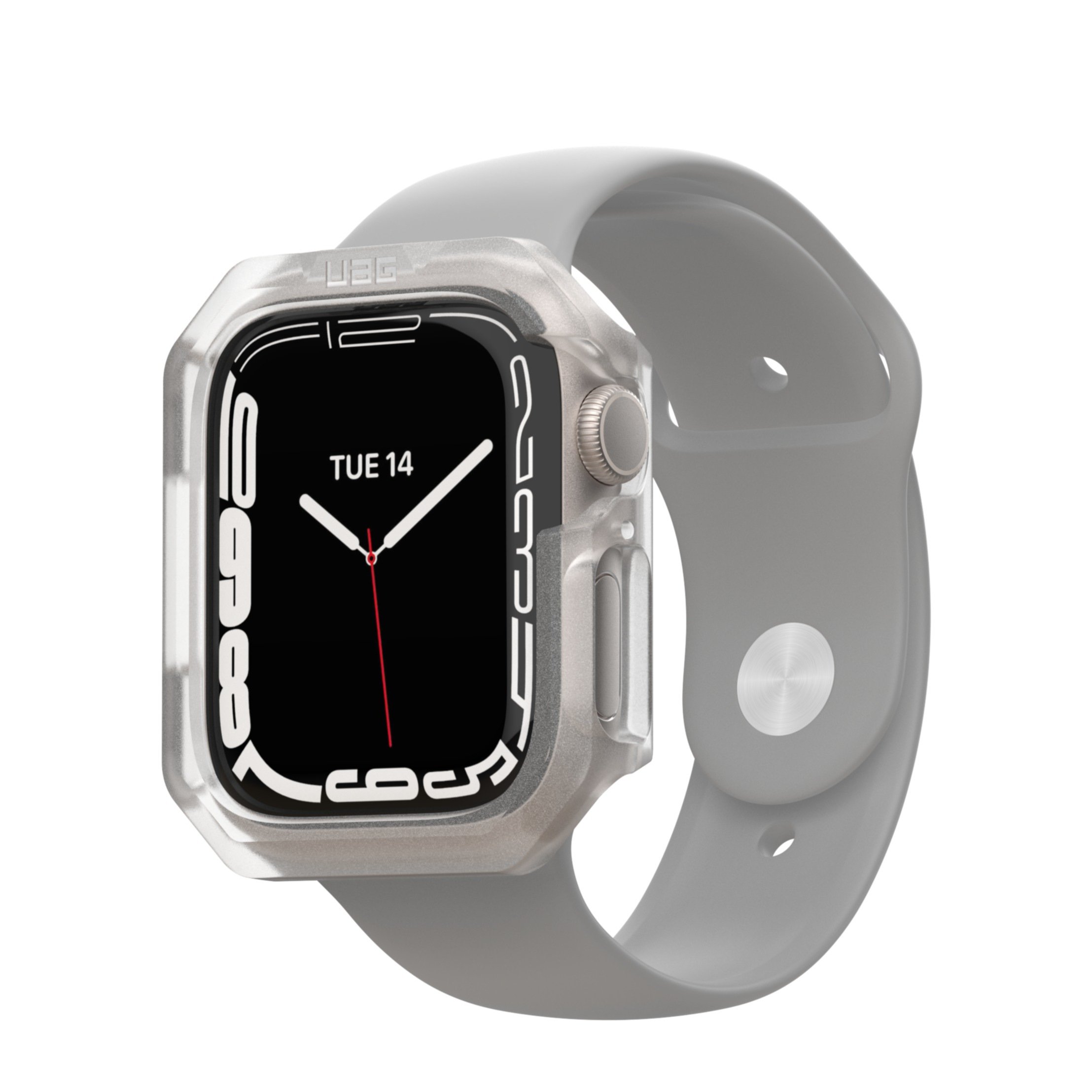 Image of UAG Urban Armor Gear - Apple Watch Series (41mm) Scout Frosted Hardcase Bumper Hülle (1A4001110202) - Transparent bei Apfelkiste.ch