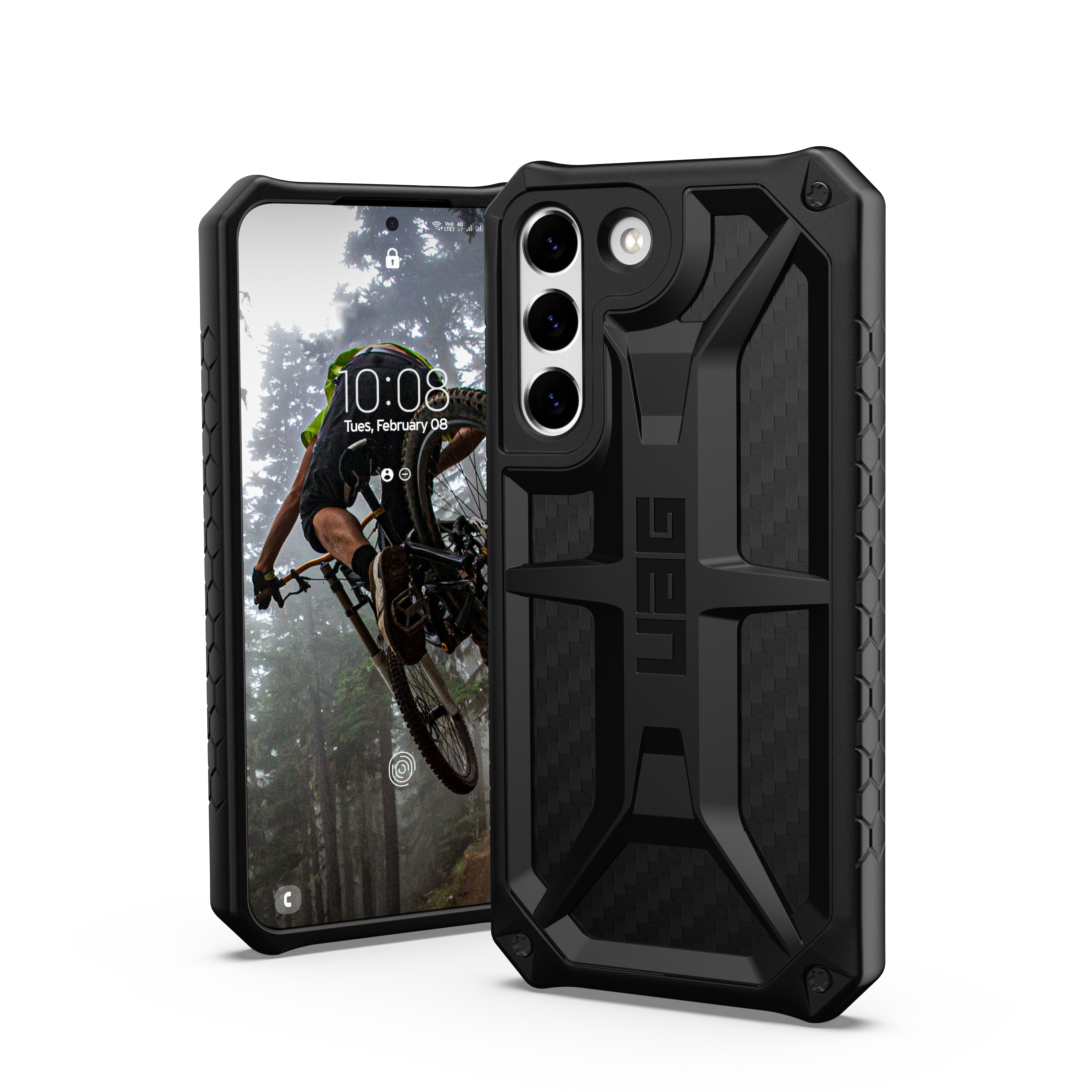 Image of UAG Urban Armor Gear - Samsung Galaxy S22 5G Schutzhülle Monarch (213421114242) - Carbon Fiber bei Apfelkiste.ch