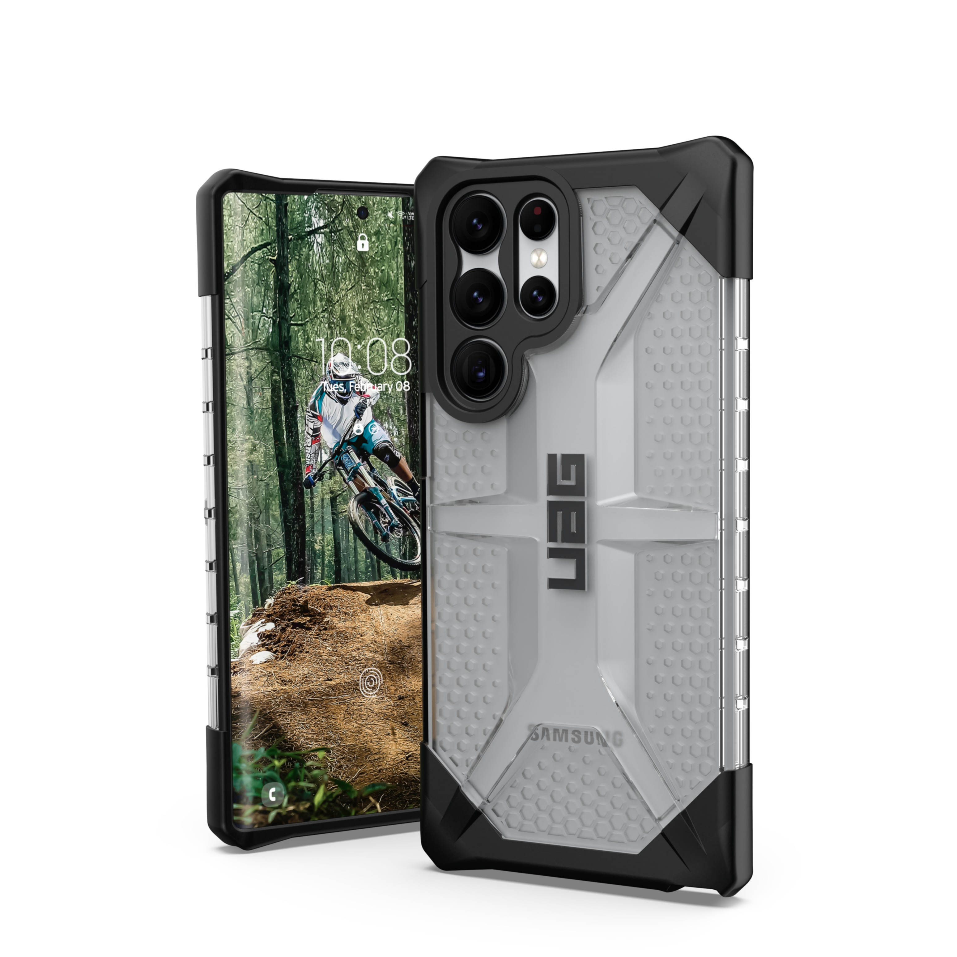 Image of UAG Urban Armor Gear - Samsung Galaxy S22 Ultra 5G Schutzhülle Plasma (213443114343) - Transparent (Ice) bei Apfelkiste.ch
