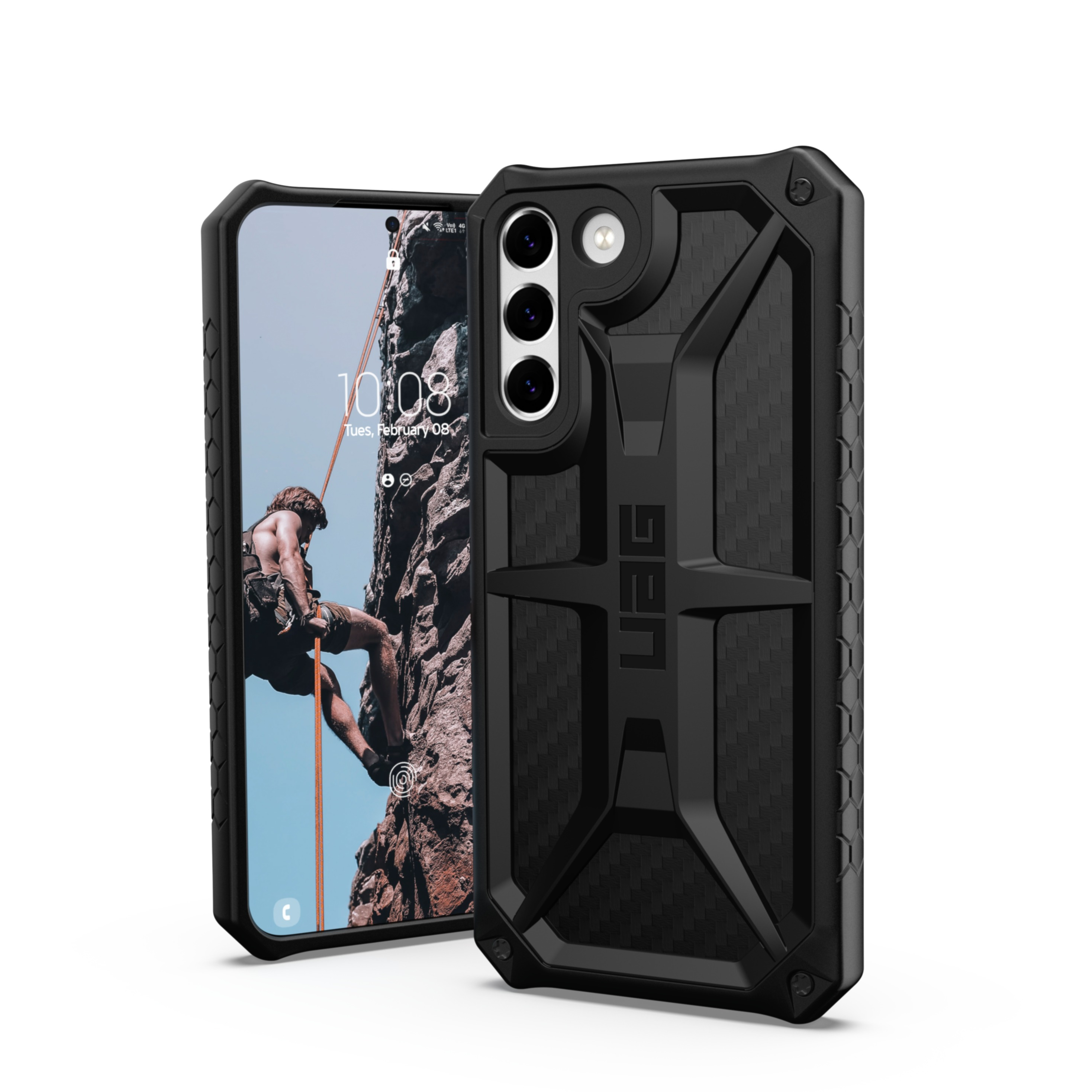 Image of UAG Urban Armor Gear - Samsung Galaxy S22+ Plus 5G Schutzhülle Monarch (213431114242) - Carbon Fiber bei Apfelkiste.ch