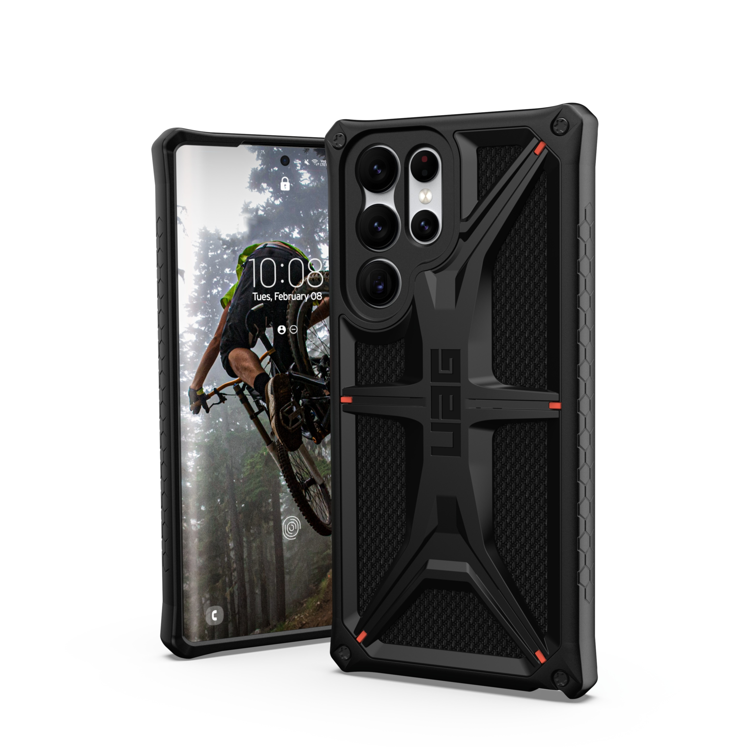 Image of UAG Urban Armor Gear - Samsung Galaxy S22 Ultra 5G Schutzhülle Monarch Kevlar (213441113940) - Kevlar Black bei Apfelkiste.ch