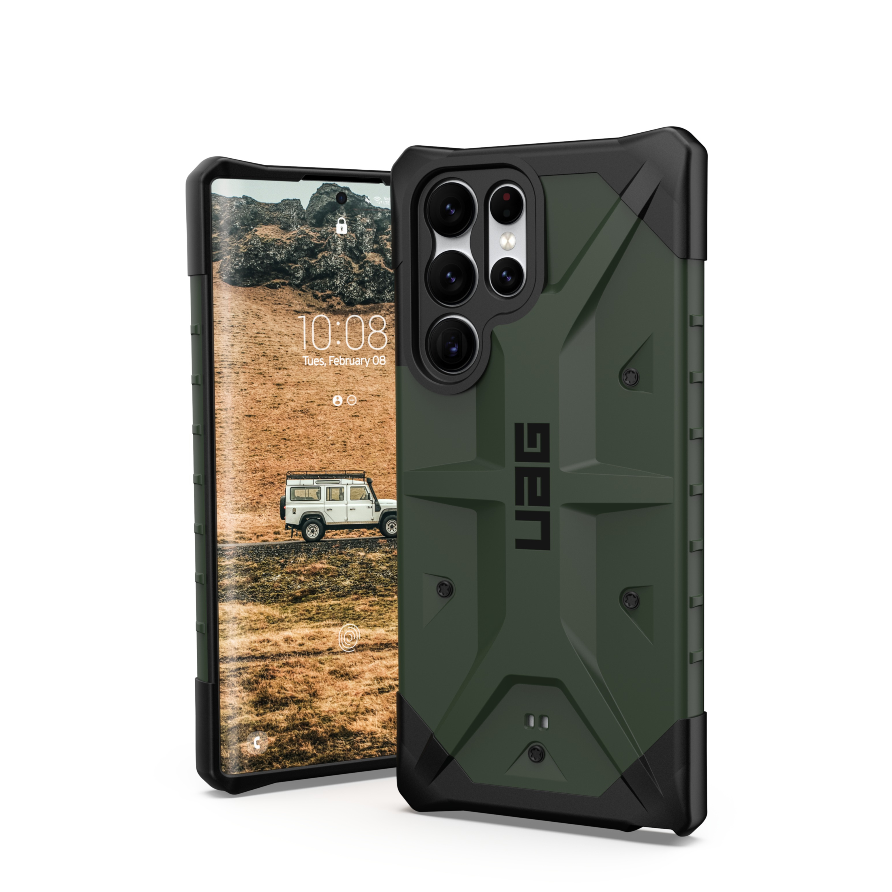 Image of UAG Urban Armor Gear - Samsung Galaxy S22 Ultra 5G Schutzhülle Pathfinder (213447117272) - Olive Drab bei Apfelkiste.ch