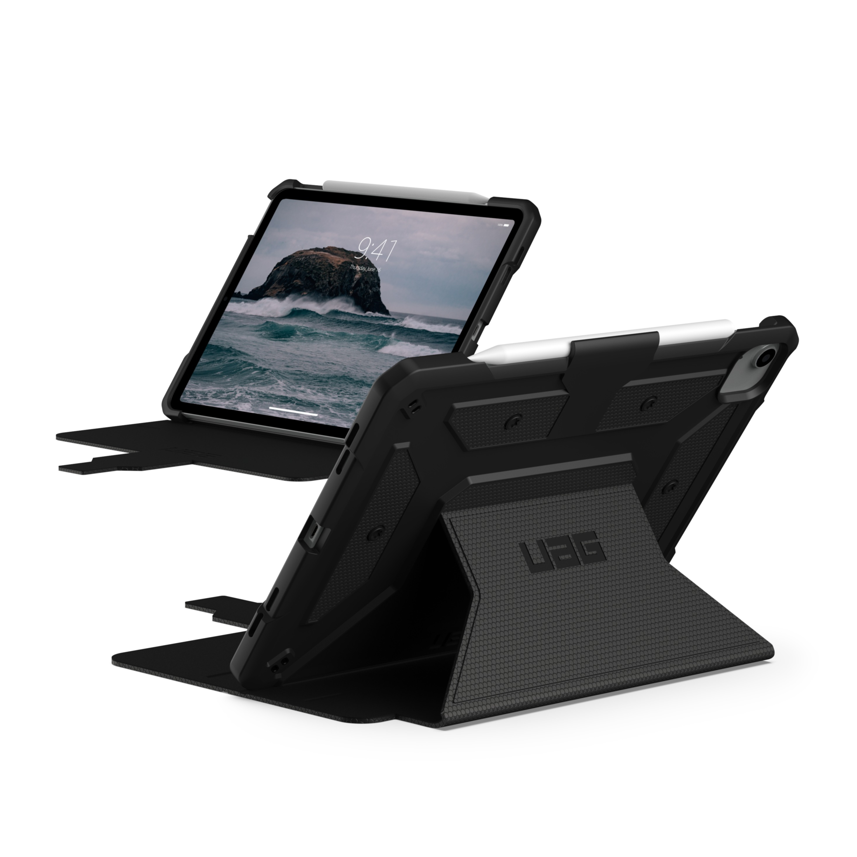 Image of UAG Urban Armor Gear - iPad Air 10.9" (2022/2020) Schutzhülle Metropolis SE (123296114040) - Schwarz bei Apfelkiste.ch