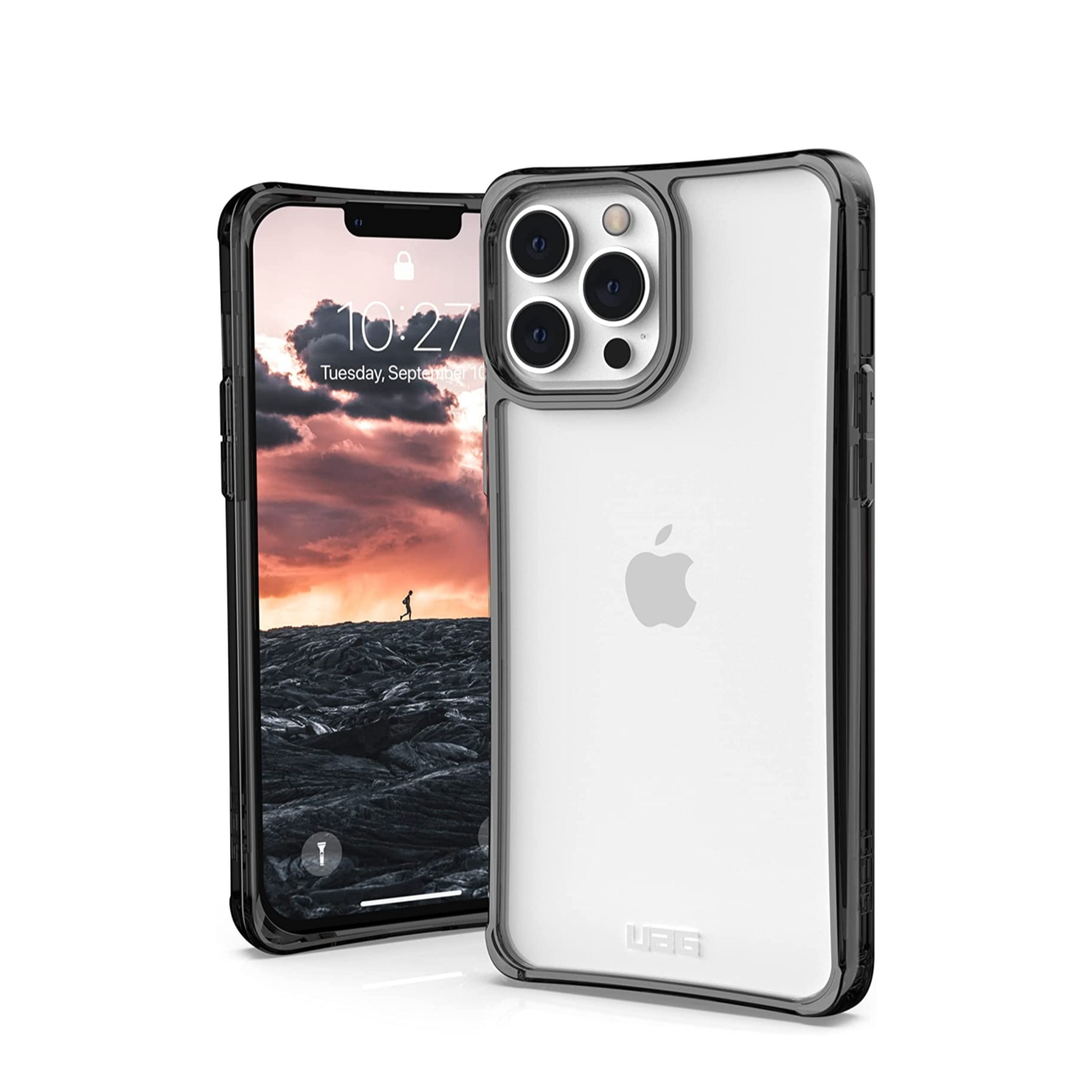Image of UAG Urban Armor Gear - iPhone 13 Pro Max Schutzhülle Plyo Crystal (113162113131) - Schwarz / Transparent (Ash) bei Apfelkiste.ch