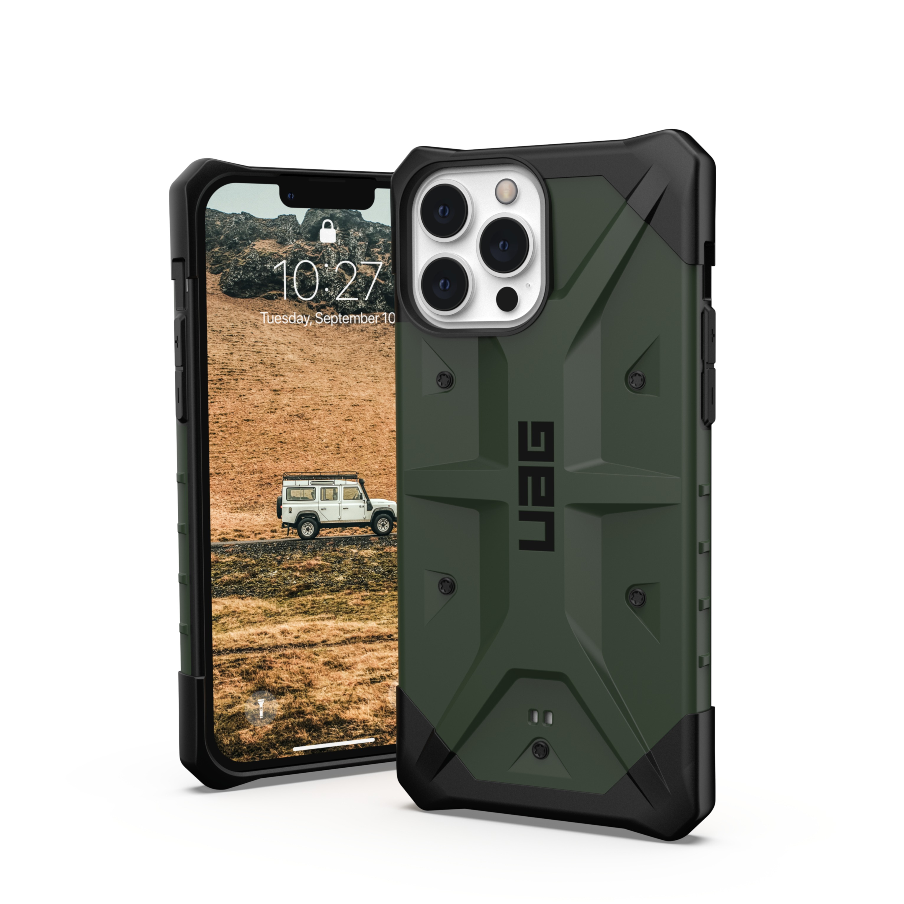 Image of UAG Urban Armor Gear - iPhone 13 Pro Max Schutzhülle Pathfinder (113167117272) - Olive Drab bei Apfelkiste.ch