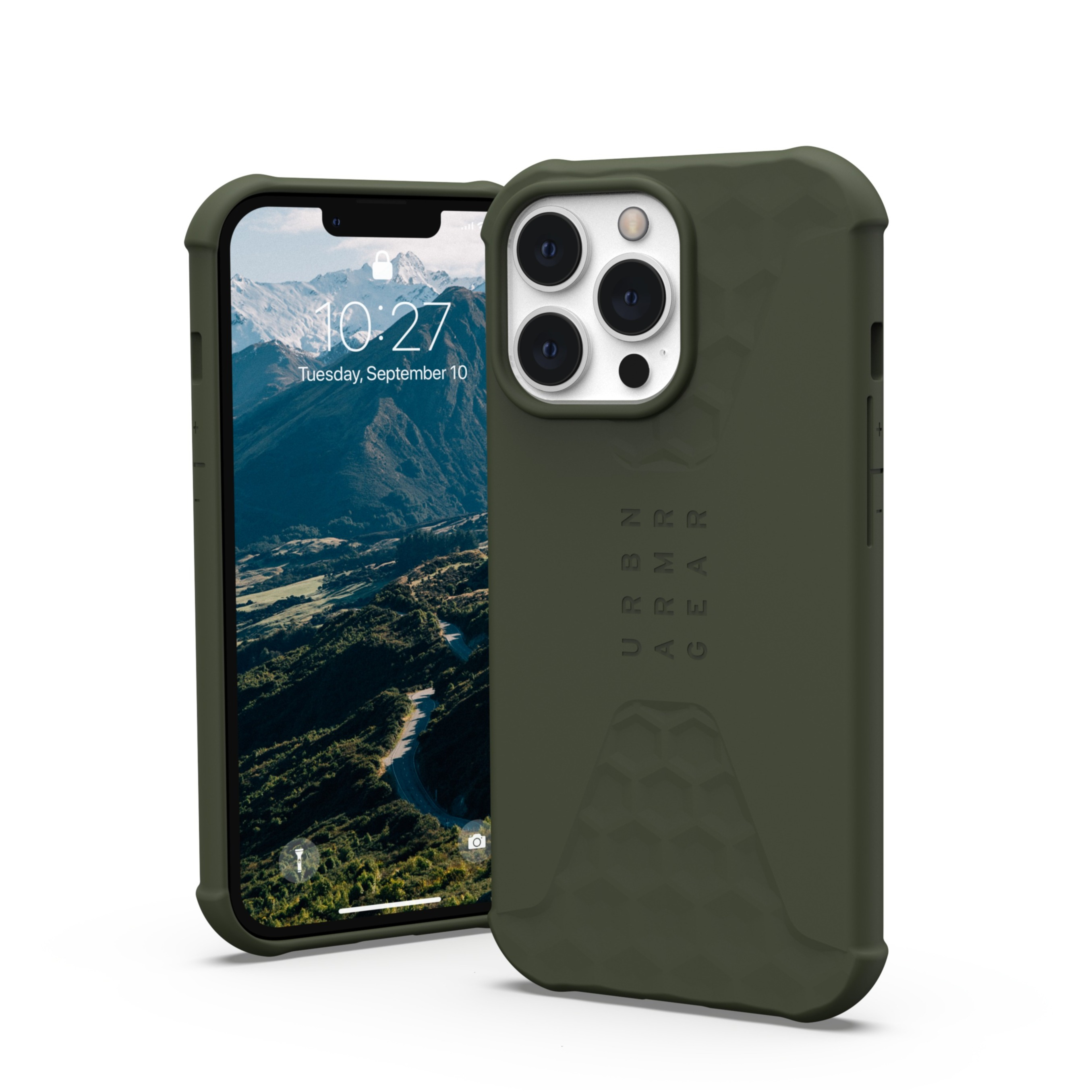 Image of UAG Urban Armor Gear - iPhone 13 Pro Max Antibakterielle Schutzhülle Standard Issue (11316K117272) - Olive Drab bei Apfelkiste.ch