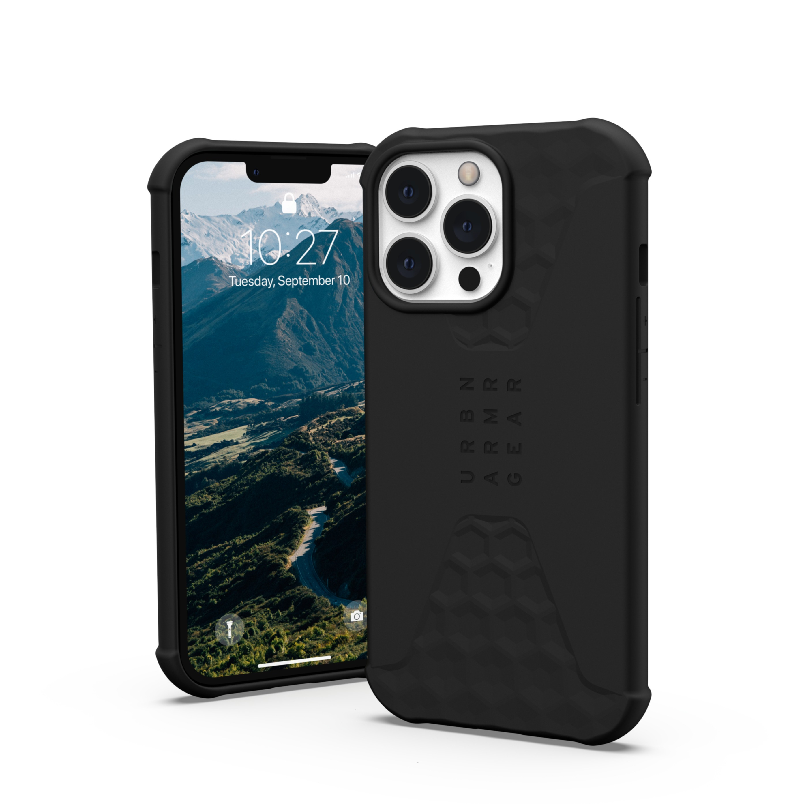 Image of UAG Urban Armor Gear - iPhone 13 Pro Antibakterielle Schutzhülle Standard Issue (11315K114040) - Schwarz bei Apfelkiste.ch
