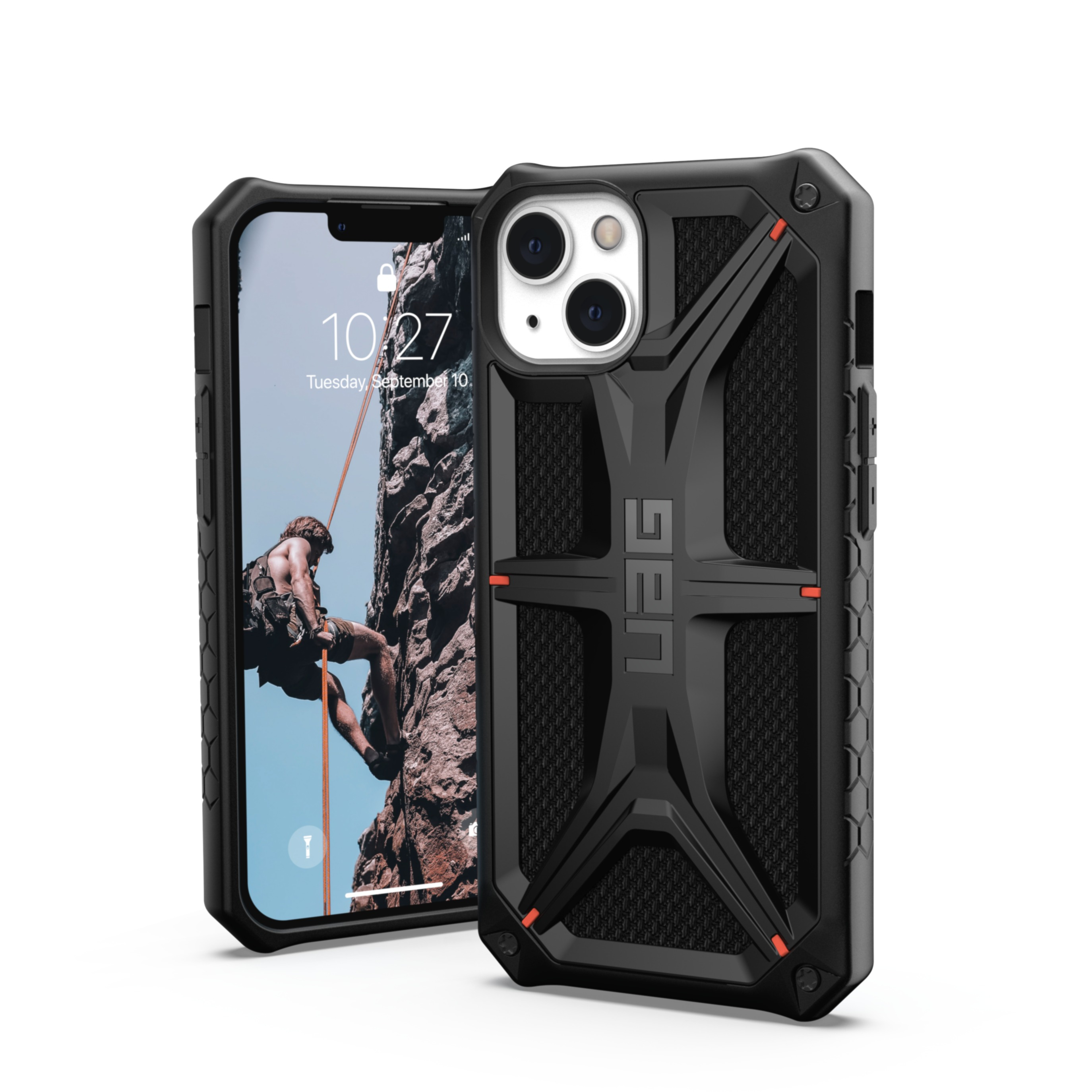 Image of UAG Urban Armor Gear - iPhone 13 Schutzhülle Monarch Kevlar (113171113940) - Kevlar Black bei Apfelkiste.ch