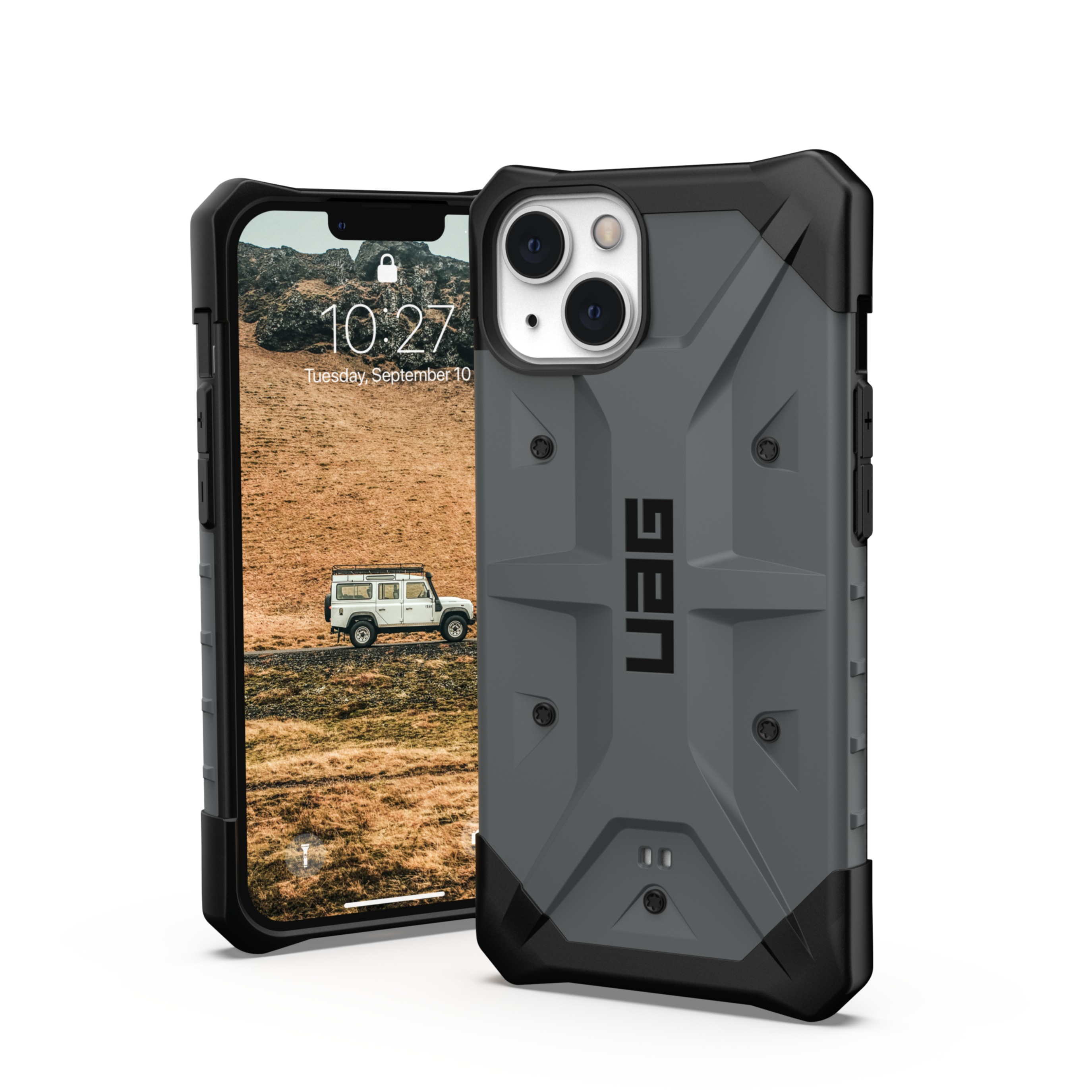 Image of UAG Urban Armor Gear - iPhone 13 Schutzhülle Pathfinder (113177113333) - Silber bei Apfelkiste.ch