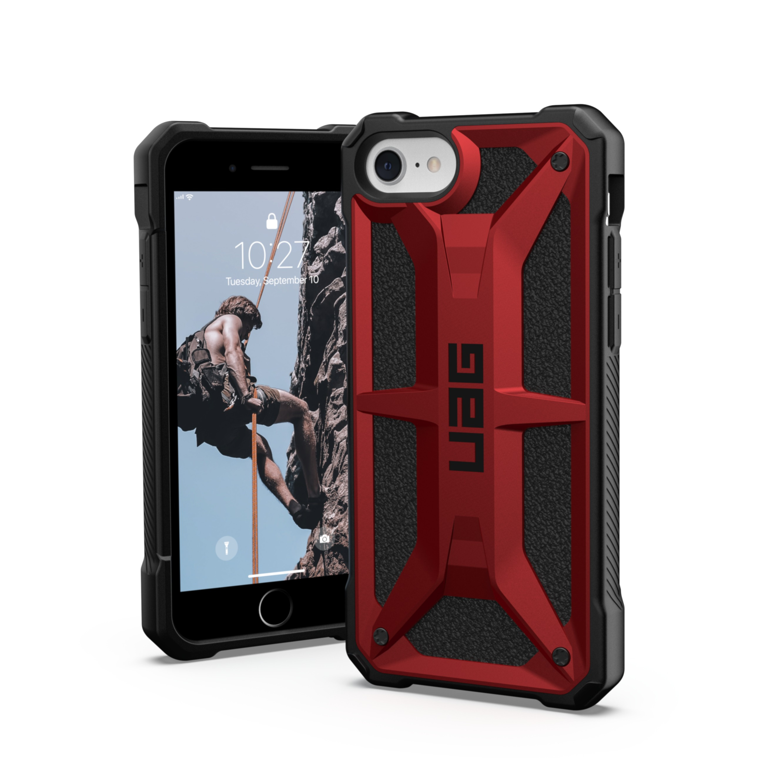 Image of UAG Urban Armor Gear - iPhone SE (2022/2020) / 8 / 7 Schutzhülle Monarch (114003119494) - Crimson bei Apfelkiste.ch