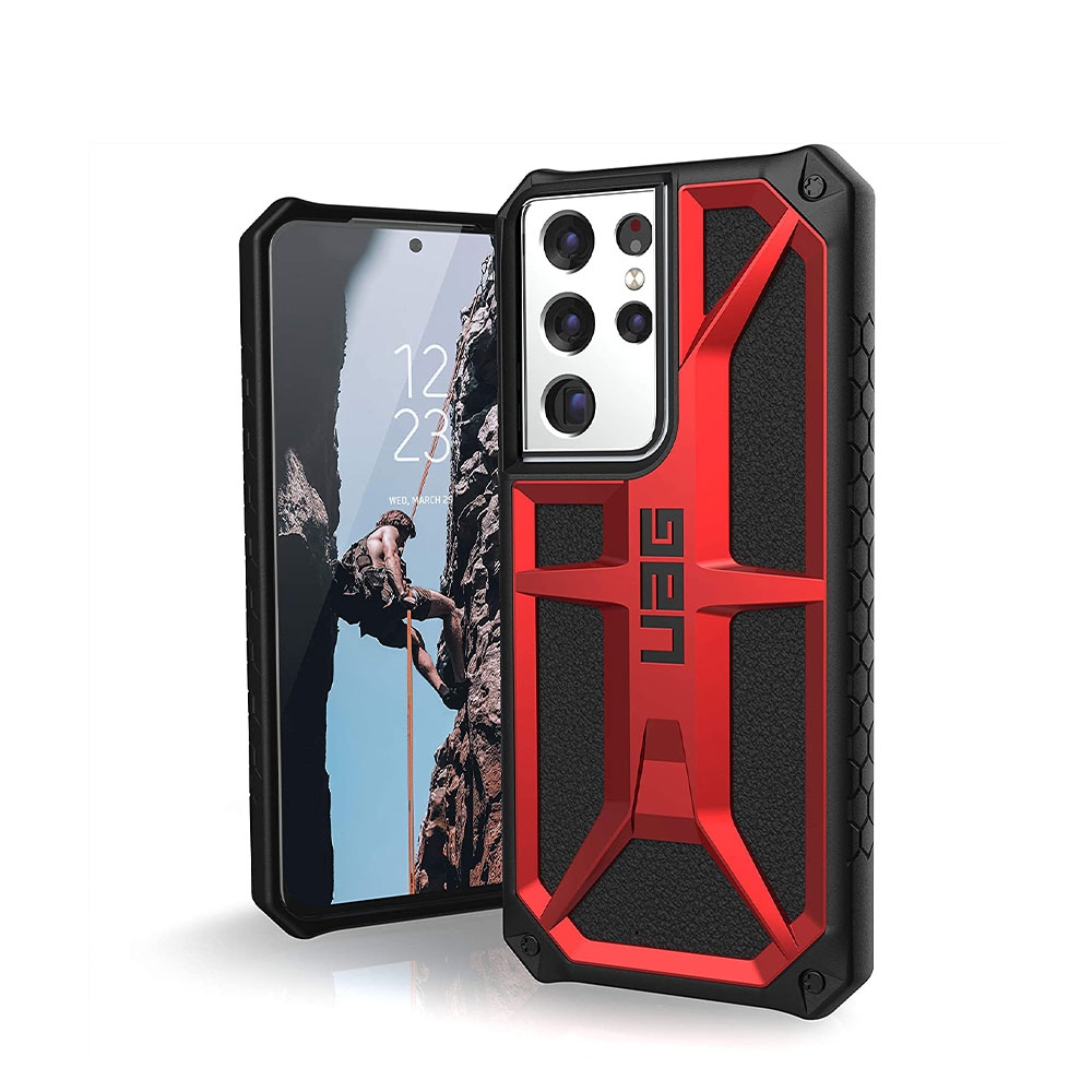 Image of UAG Urban Armor Gear - Samsung Galaxy S21 Ultra 5G Schutzhülle Monarch (212831119494) - Crimson bei Apfelkiste.ch