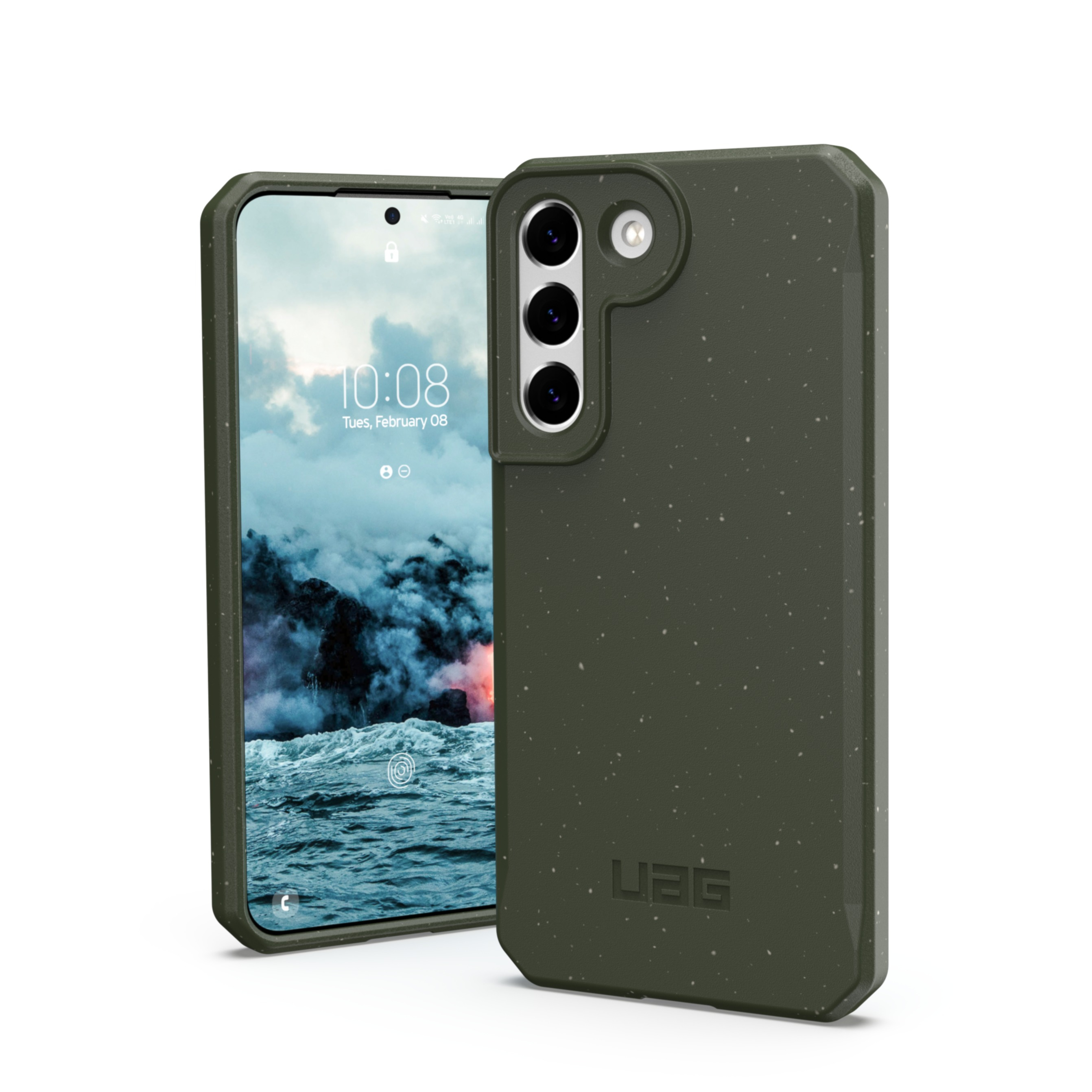 Image of UAG Urban Armor Gear - Samsung Galaxy S22 5G Bio Gummi Schutzhülle Outback Eco Friendly Nachhaltig Kompostierbar (213425117272) - Olive Drab bei Apfelkiste.ch
