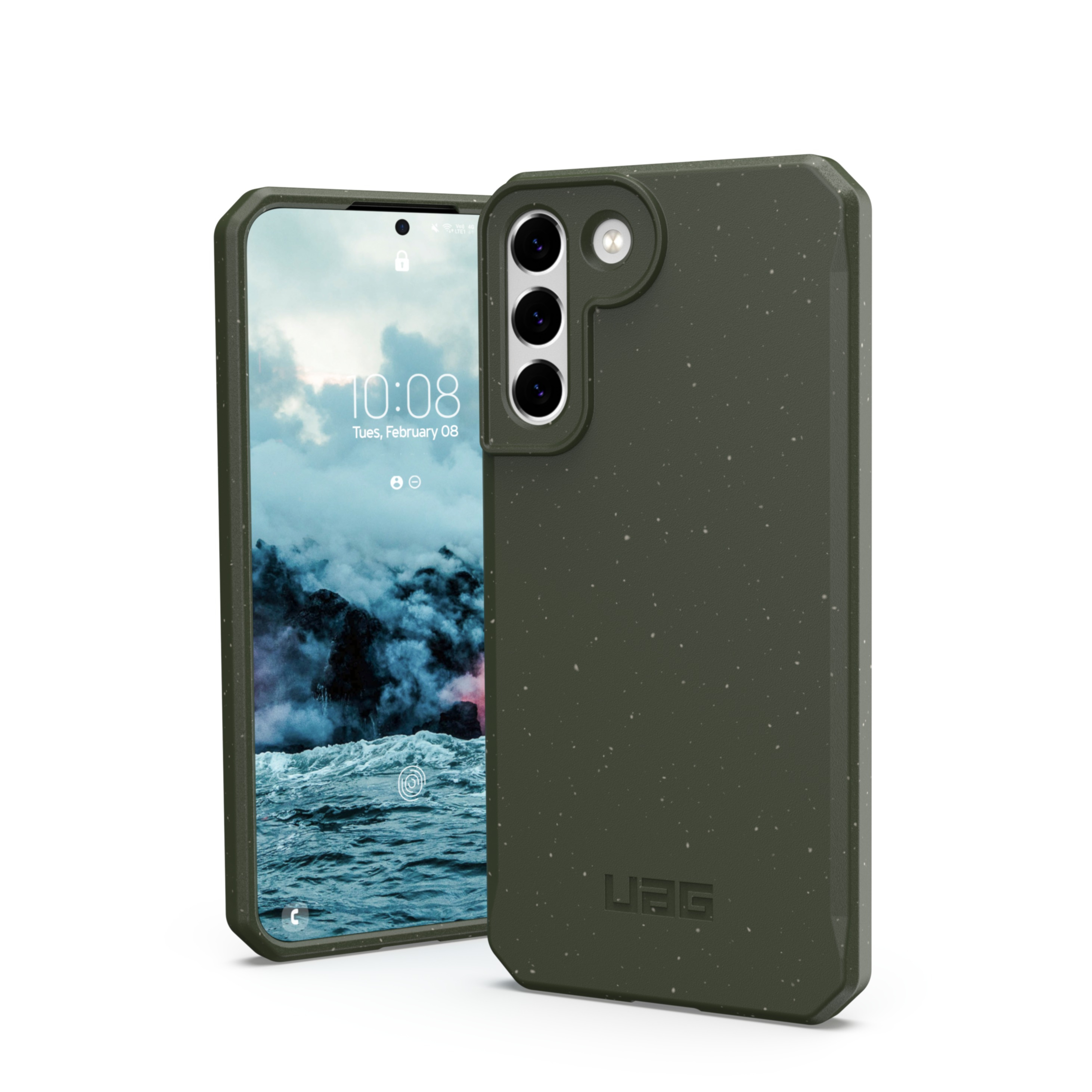 Image of UAG Urban Armor Gear - Samsung Galaxy S22+ Plus 5G Bio Gummi Schutzhülle Outback Eco Friendly Nachhaltig Kompostierbar (213435117272) - Olive Drab bei Apfelkiste.ch