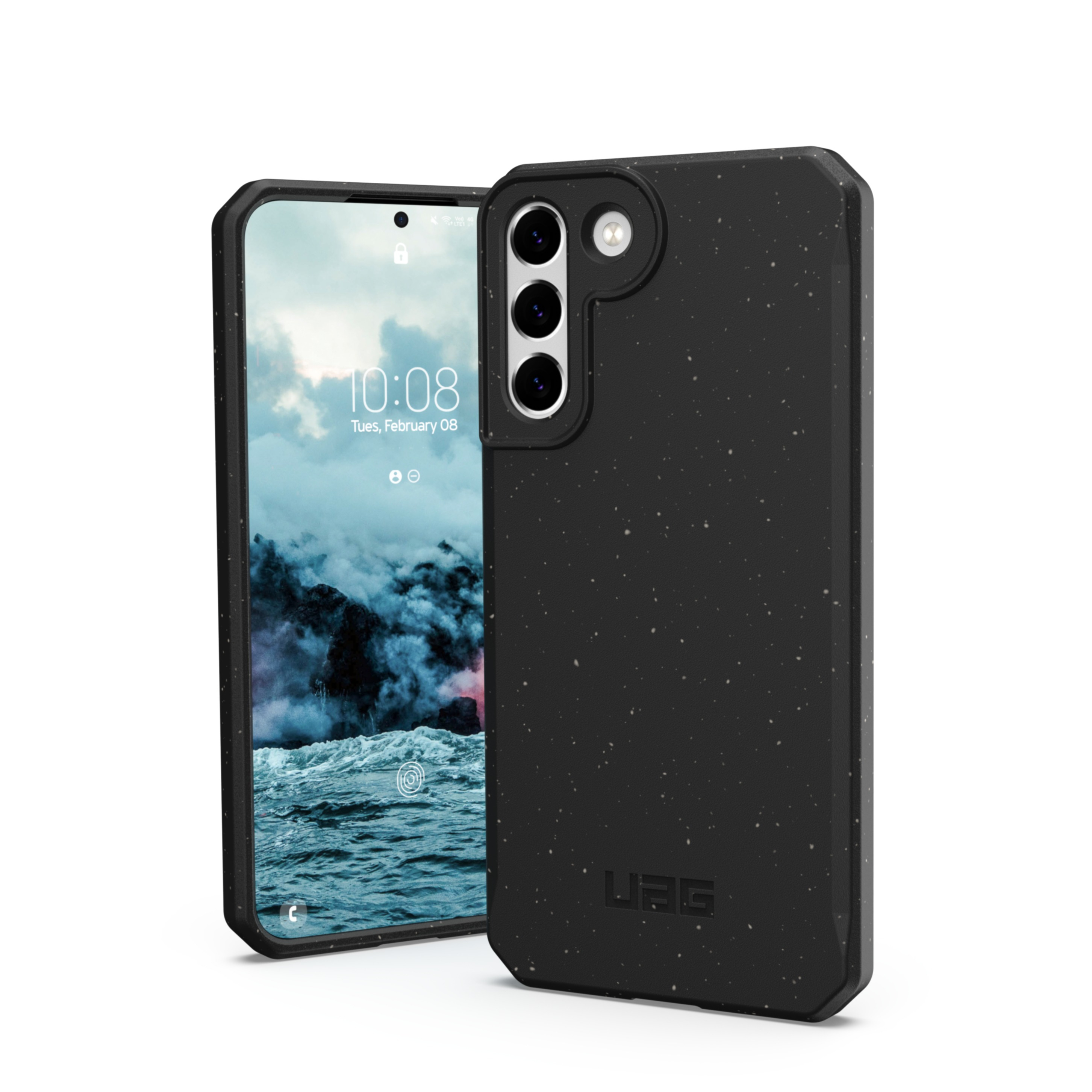 Image of UAG Urban Armor Gear - Samsung Galaxy S22+ Plus 5G Bio Gummi Schutzhülle Outback Eco Friendly Nachhaltig Kompostierbar (213435114040) - Schwarz bei Apfelkiste.ch