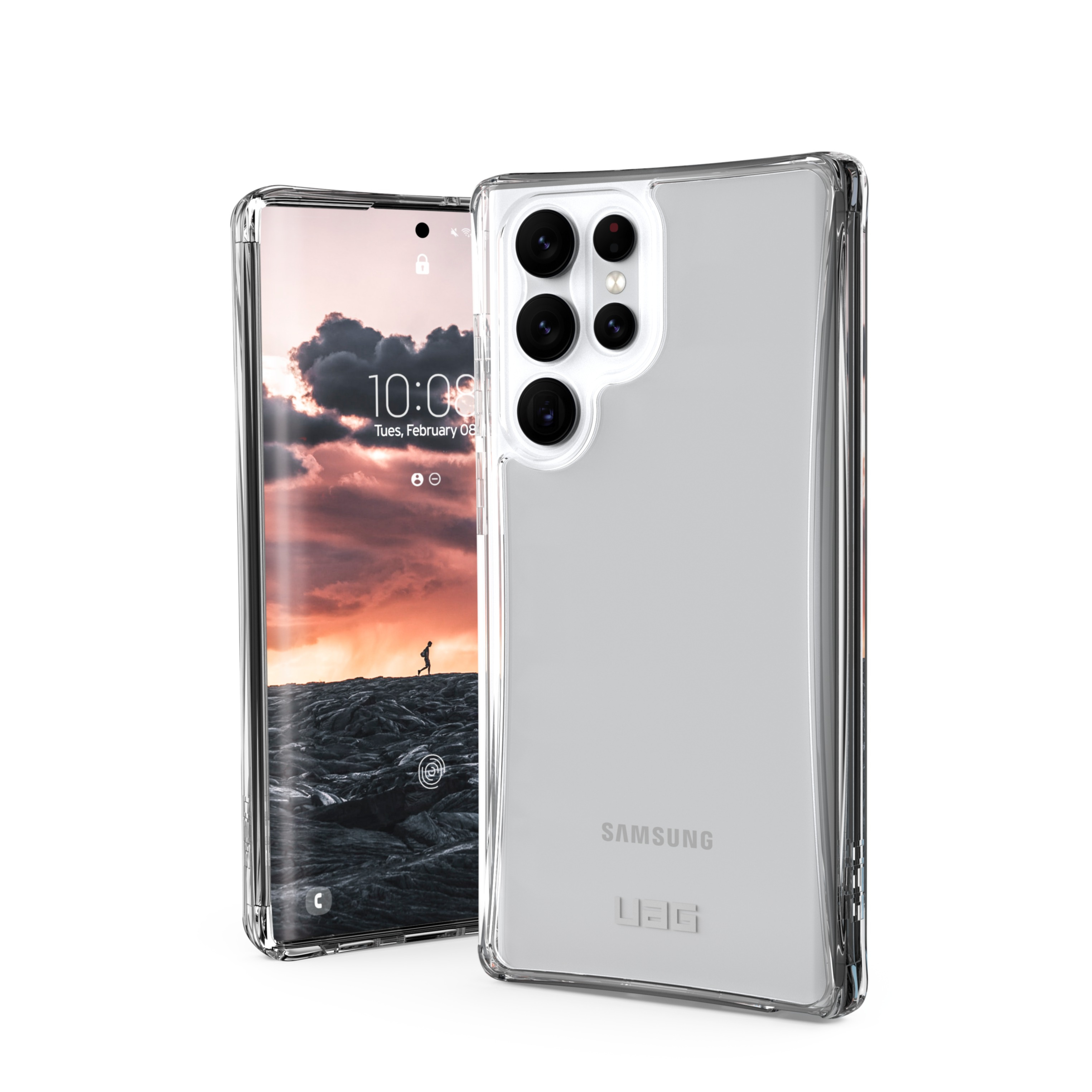 Image of UAG Urban Armor Gear - Samsung Galaxy S22 Ultra 5G Schutzhülle Plyo (213442114343) - Transparent (Ice) bei Apfelkiste.ch