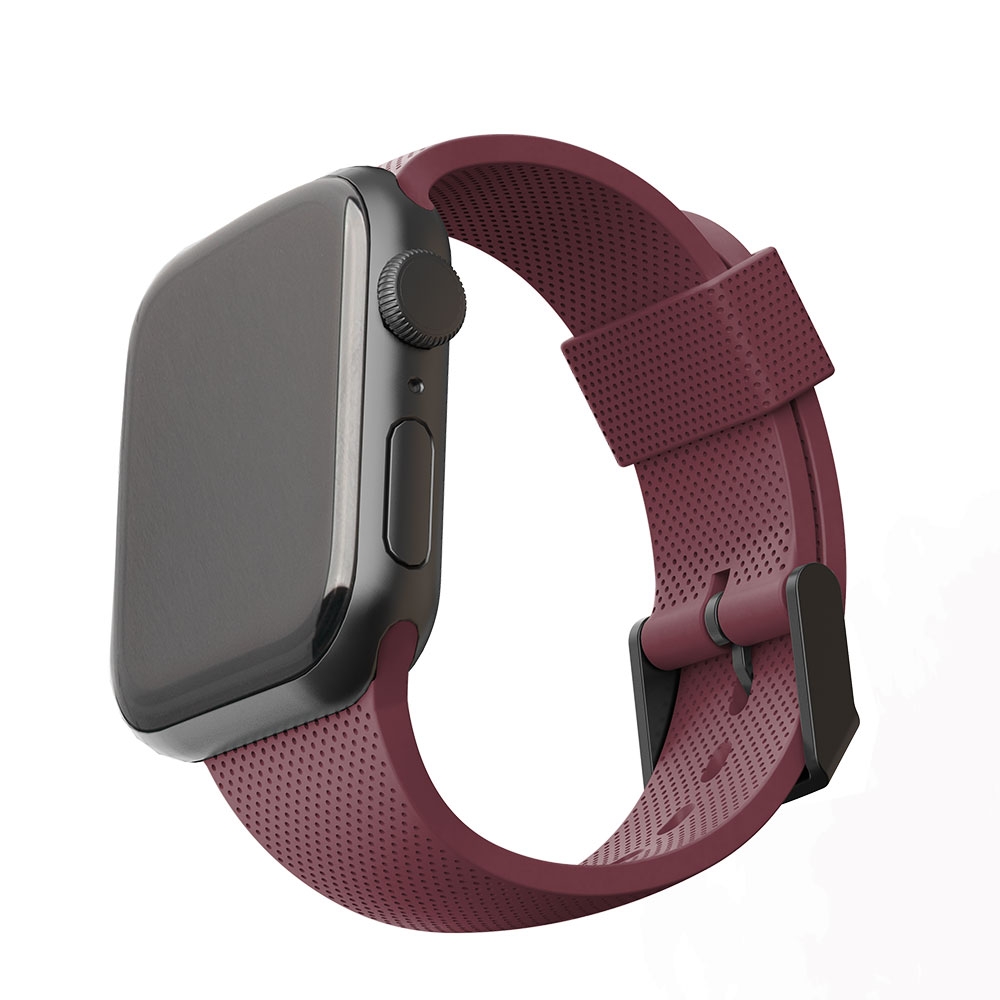 Image of UAG Urban Armor Gear [U] - Apple Watch (41/40/38 mm) Antibakterielles Dot Silikon Armband (19248K314747) - Aubergine bei Apfelkiste.ch