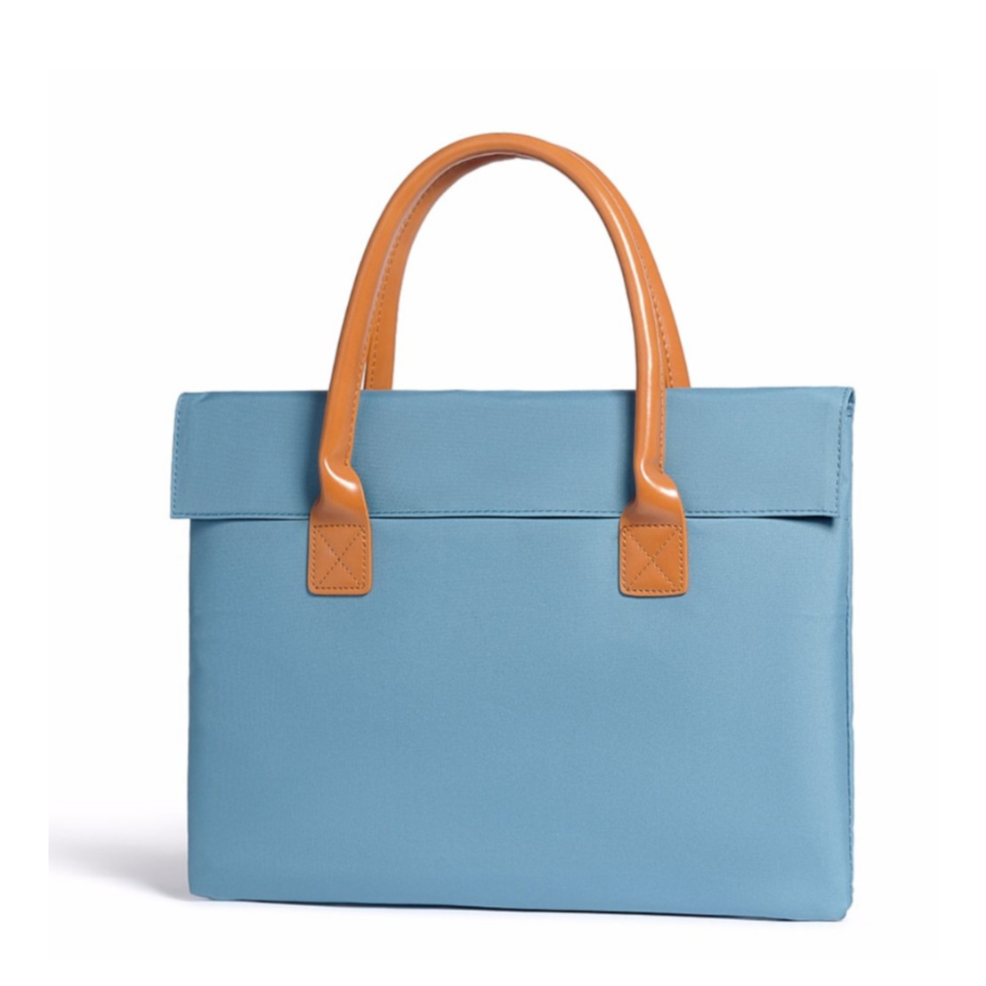 Image of Modische 13" Universal Laptop Tragetasche Notebooktasche - Blau / Braun bei Apfelkiste.ch