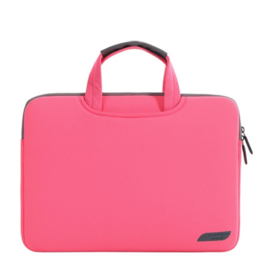 Image of (39x30cm) Modische 15.4" Universal Dickschaum Laptop / MacBook Tragetasche Stossfeste Notebooktasche - Pink bei Apfelkiste.ch