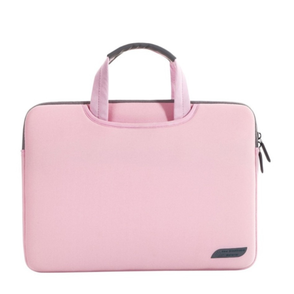 Image of (39x30cm) Modische 15.4" Universal Dickschaum Laptop / MacBook Tragetasche Stossfeste Notebooktasche - Rosa bei Apfelkiste.ch