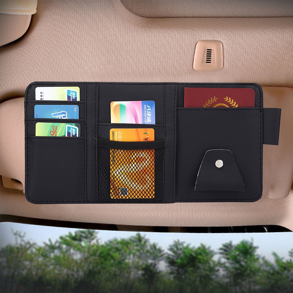 Auto Sonnenblende Organizer Temporäre Parkkarte Halter Dash Board Paste  Mount Auto Interior Storage Card Clip Verstauen Aufräumen