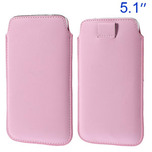 Image of Universal Ledertasche Pocketcase Sleeve - Rosa bei Apfelkiste.ch