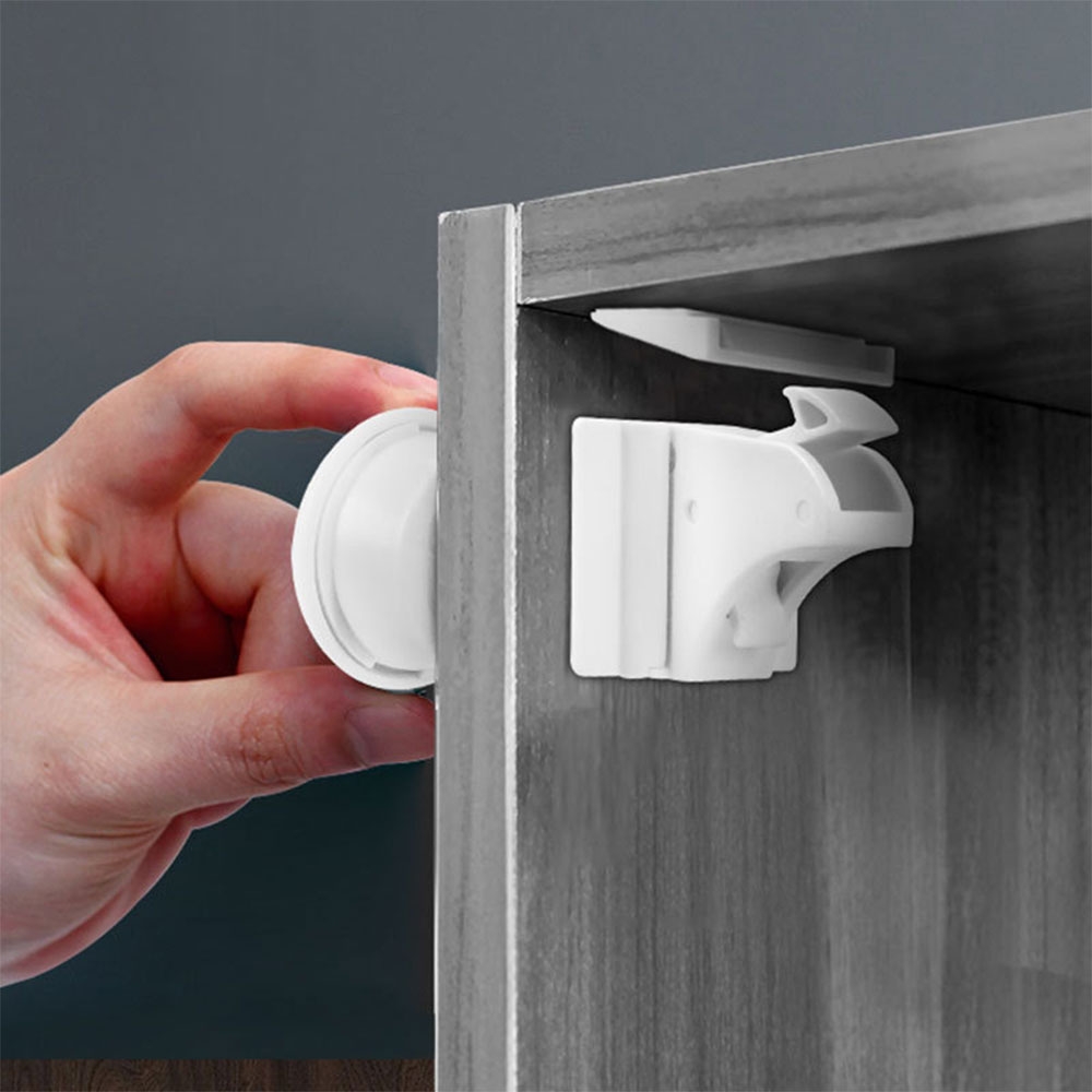 Magnetische Kindersicherung Schrankschloss Magnetsicherung 5-teilig Magnetische Kindersicherung Schrankschloss Magnetsicherung 5-teilig