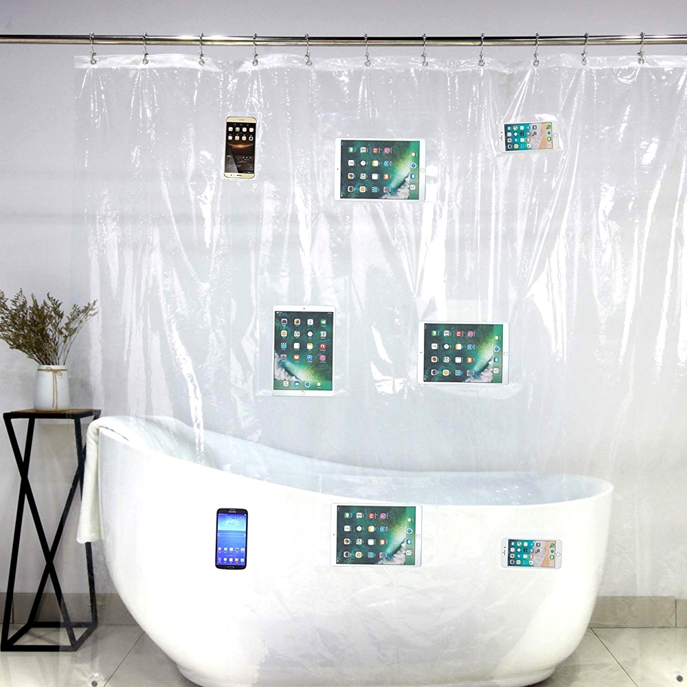 Handy Tablet (180cm) Duschvorhang Smart Devices Badezimmer Organizer (Shampoo / Spülung / etc.)