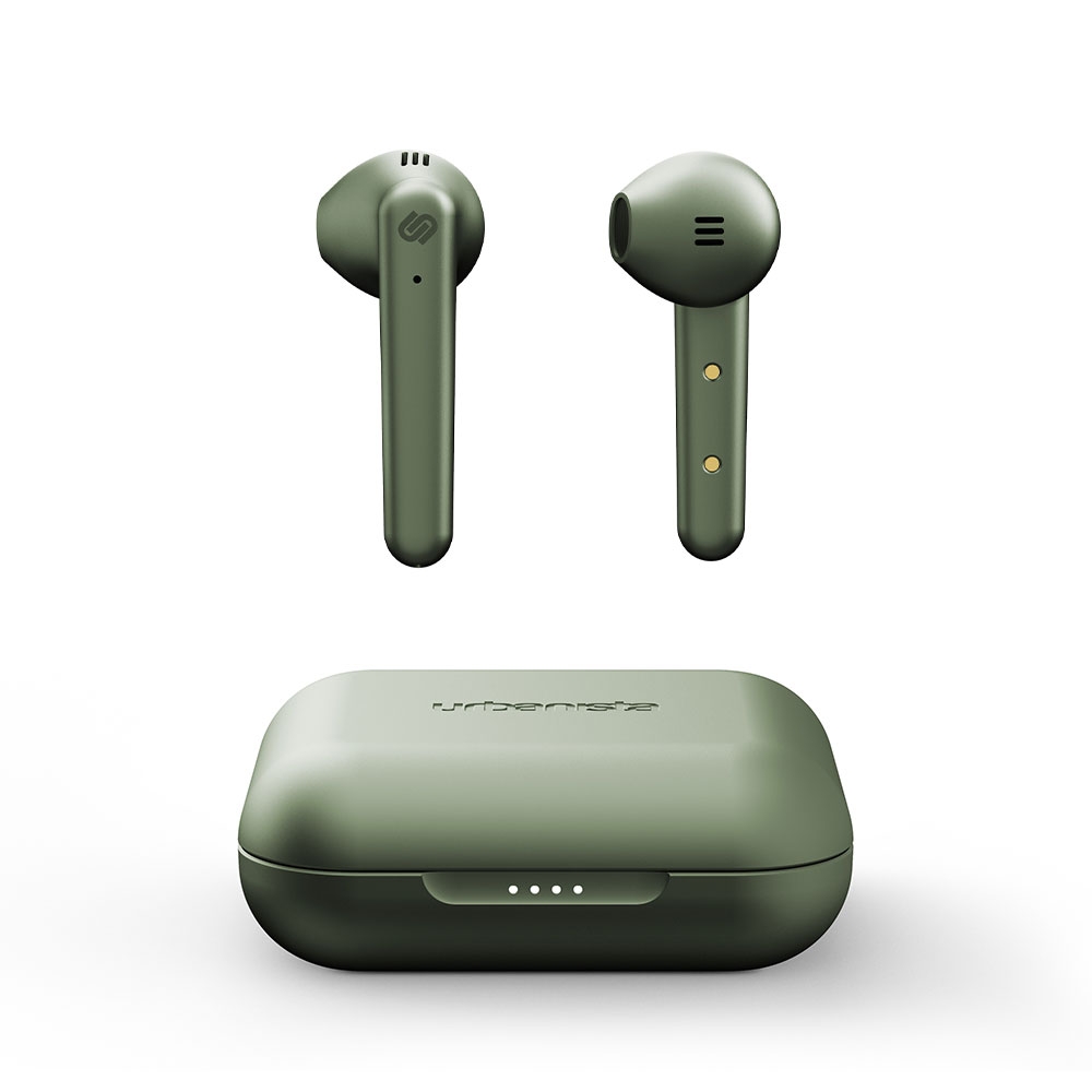 Image of Urbanista - Stockholm Plus Kabellose Bluetooth 5.0 In-Ear Kopfhörer Headset mit Voice Control + Lade Case - Grün bei Apfelkiste.ch
