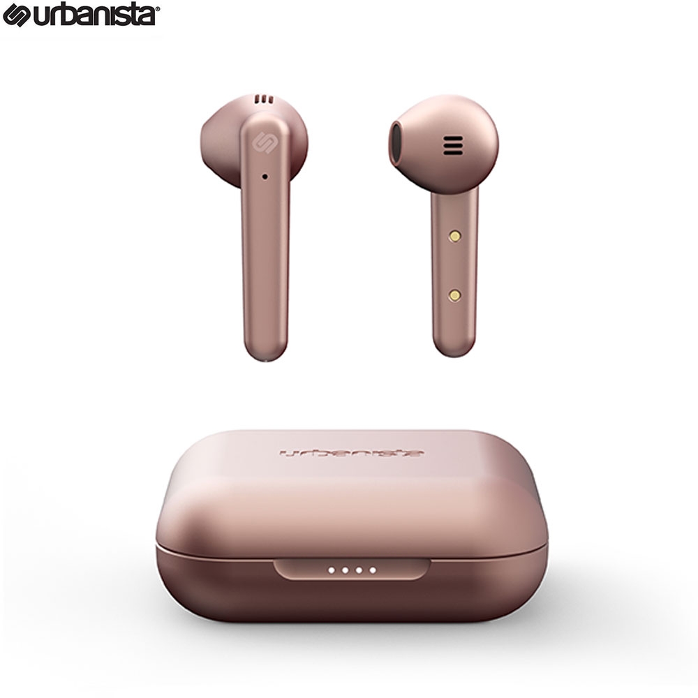Stockholm Plus Kabellose Bluetooth 5.0 In-Ear Kopfhörern Headset mit Voice Control + Lade Case - Roségold