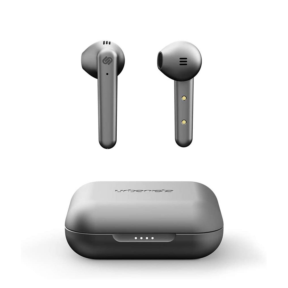 Image of Urbanista - Stockholm Plus Kabellose Bluetooth 5.0 In-Ear Kopfhörern Headset mit Voice Control + Lade Case (40411) - Silber bei Apfelkiste.ch