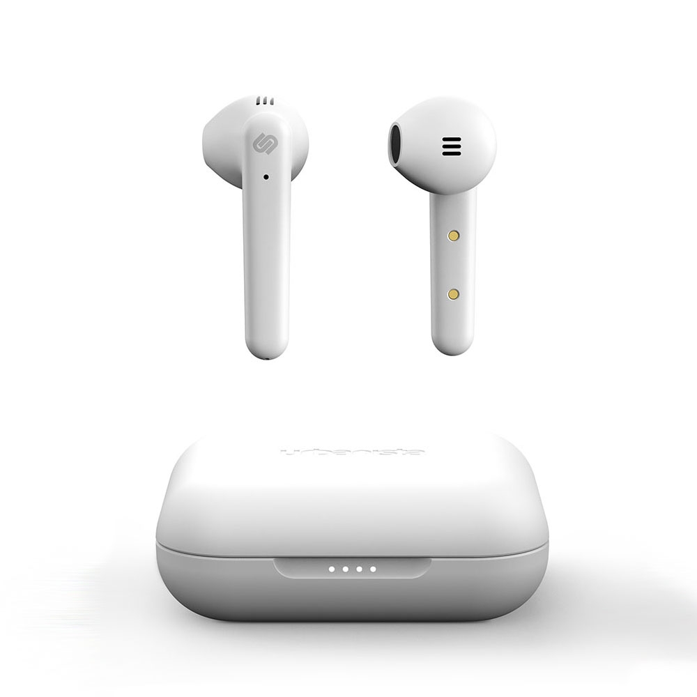 Image of Urbanista - Stockholm Plus Kabellose Bluetooth 5.0 In-Ear Kopfhörer Headset mit Voice Control + Lade Case - Weiss bei Apfelkiste.ch