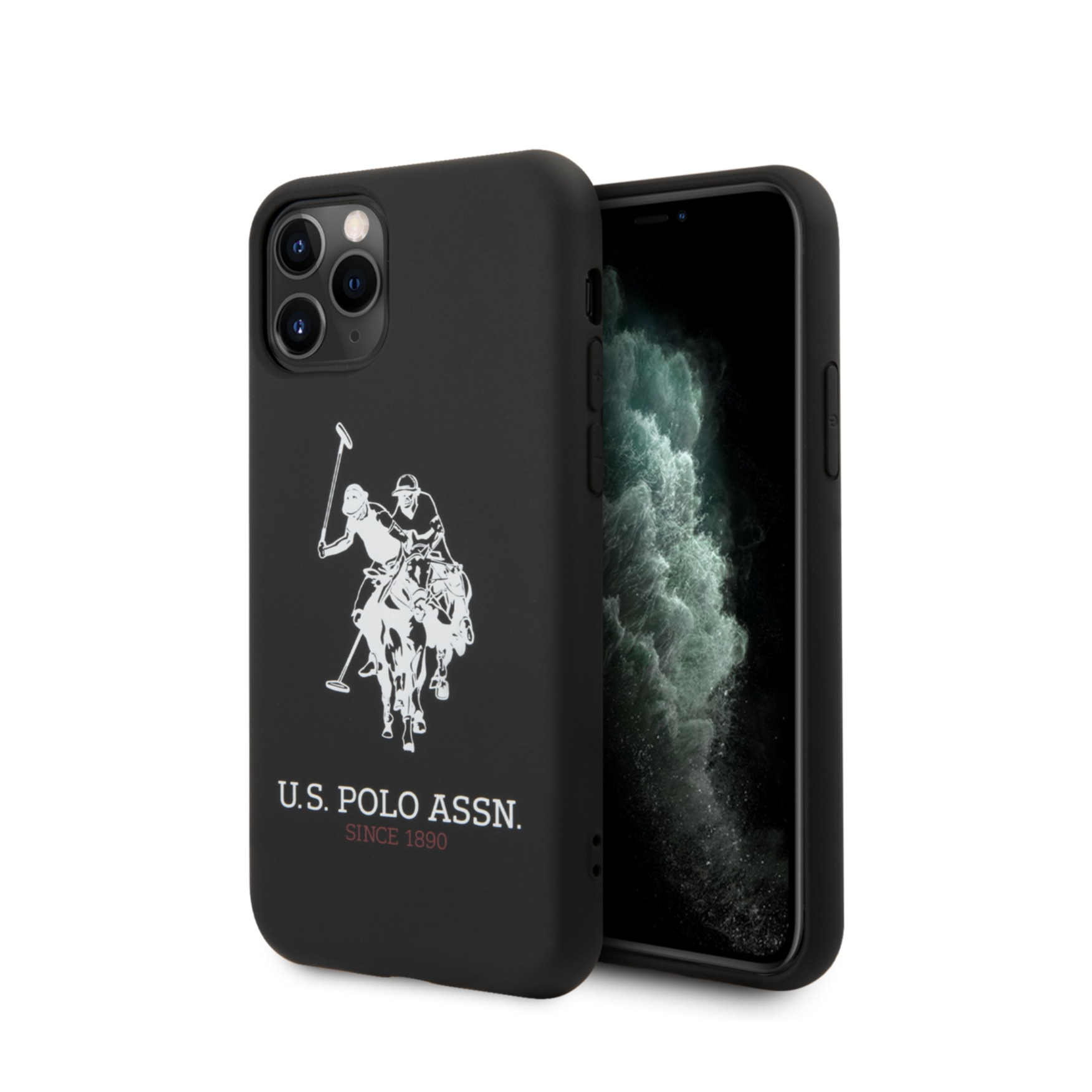 Image of U.S. Polo Assn. - iPhone 11 Pro Silikon Soft Touch Hülle (USHCN58SLHRBK) - Schwarz bei Apfelkiste.ch