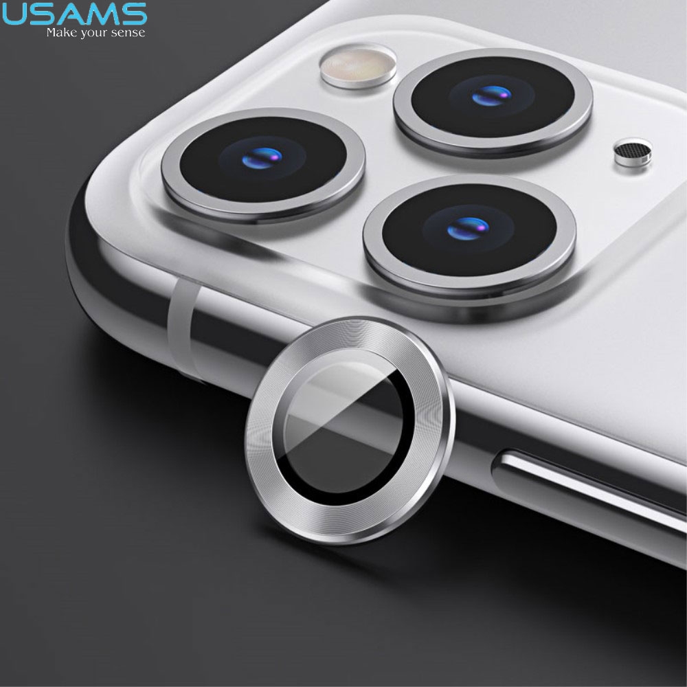 iPhone 11 Pro / iPhone 11 Pro Max Kameraschutz Objektiv Ring Protector Abdeckung - Silber