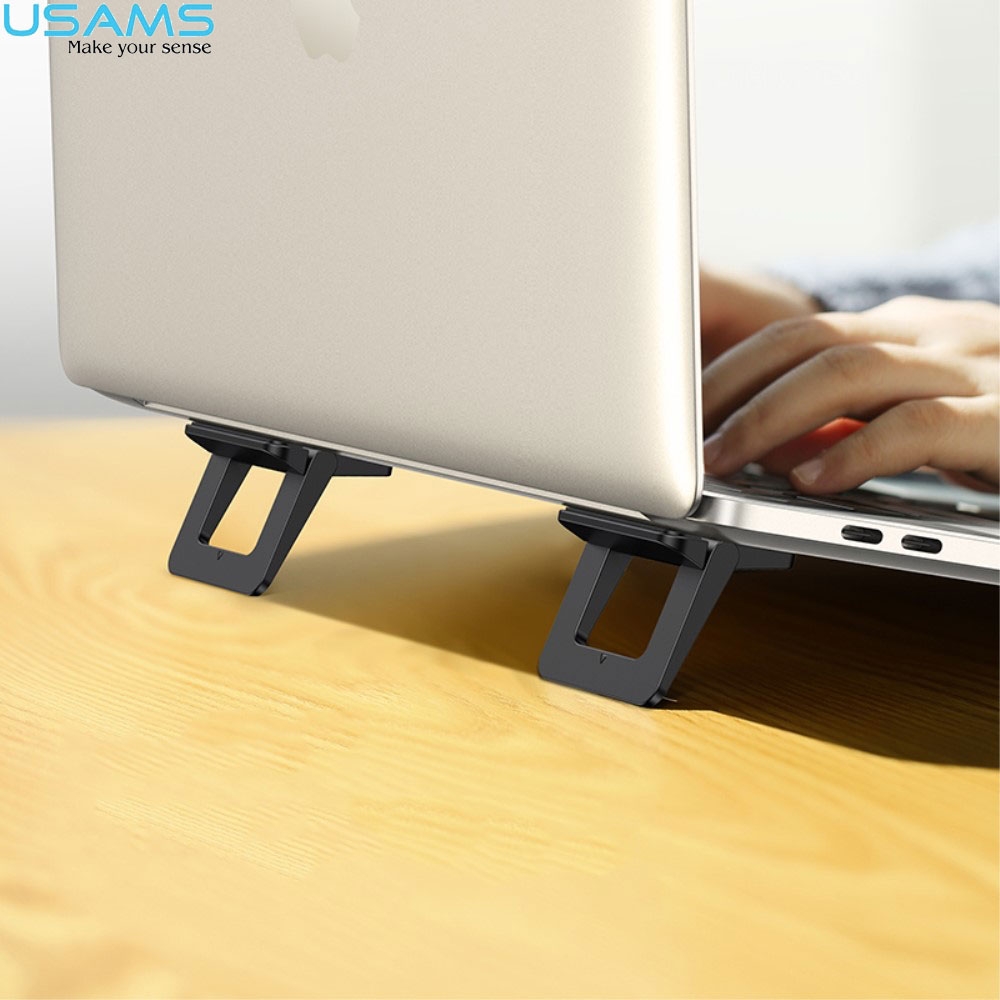 Klappbare Halterung für Laptop / MacBook / Tablet Ständer (bis 10kg) - Schwarz