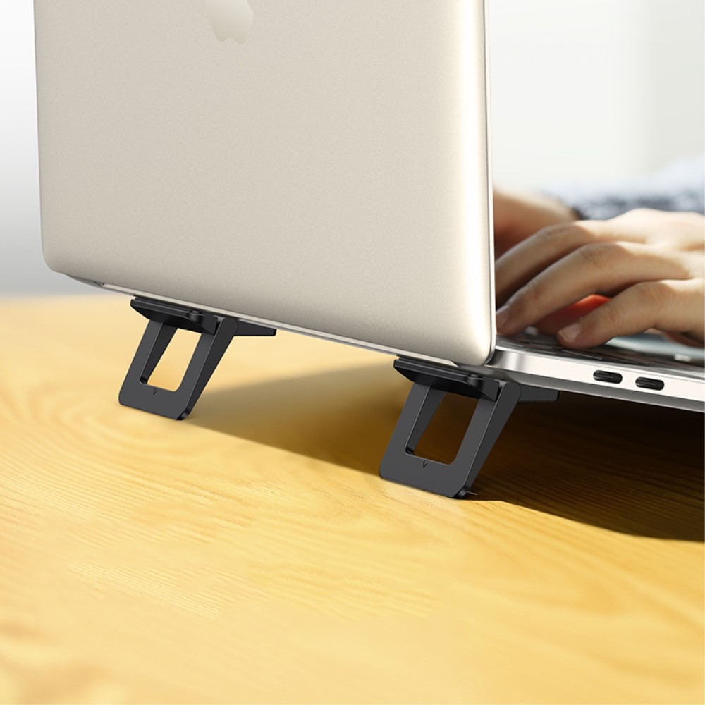 Image of USAMS - Klappbare Halterung für Laptop / MacBook / Tablet Ständer (bis 10kg) - Schwarz bei Apfelkiste.ch