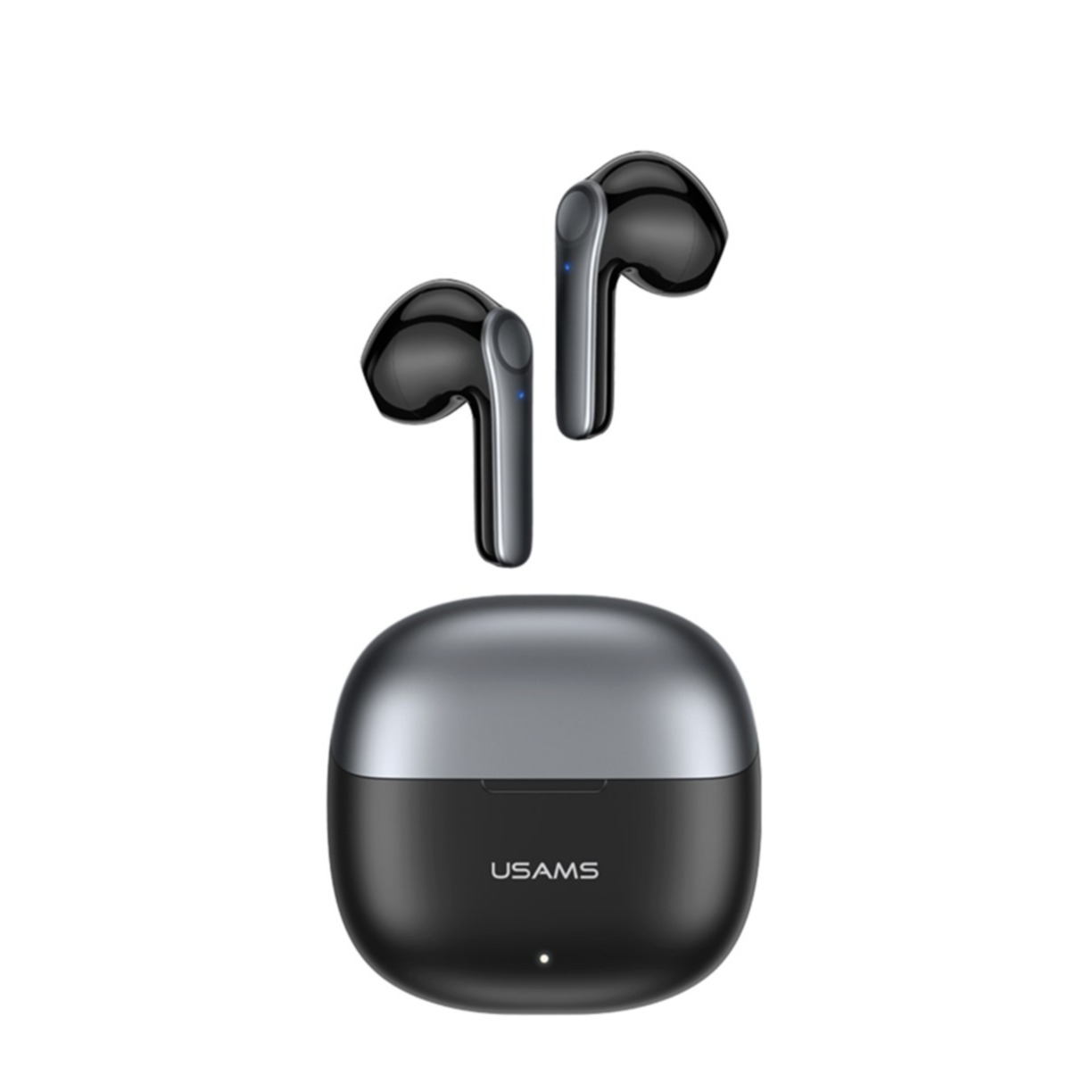 Image of USAMS - XH09 TWS Bluetooth 5.1 In-Ear Kopfhörer Headset + Lade Case (300mAh) - Schwarz / Grau bei Apfelkiste.ch