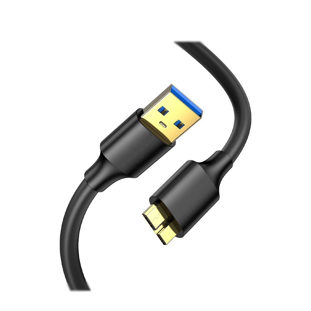 Image of (1m / 2A) USB A auf Micro USB 3.0 Ladekabel Micro B Datenkabel 5Gbit/s - Schwarz bei Apfelkiste.ch