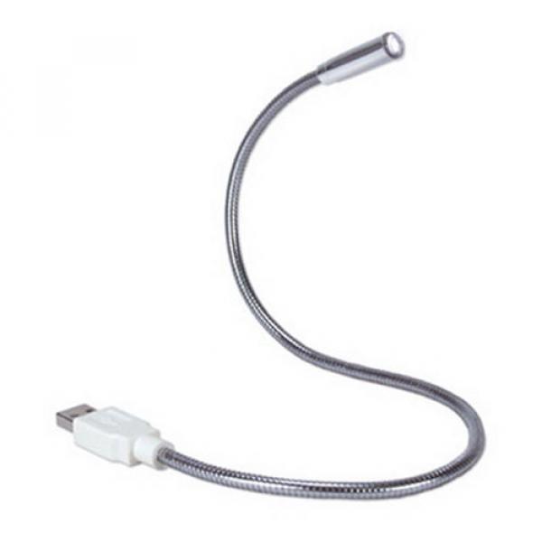 Image of USB LED Licht Leuchte Lampe Schwanenhals biegbar - Silber bei Apfelkiste.ch