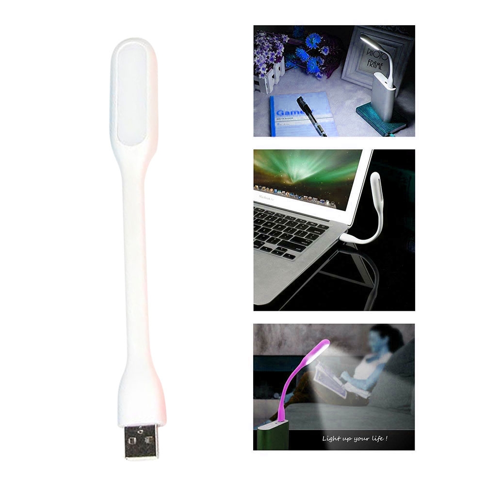 Image of 1.2 Watt USB Mini LED Licht Lampe biegbar für Notebook / Laptop (17cm) - Weiss bei Apfelkiste.ch